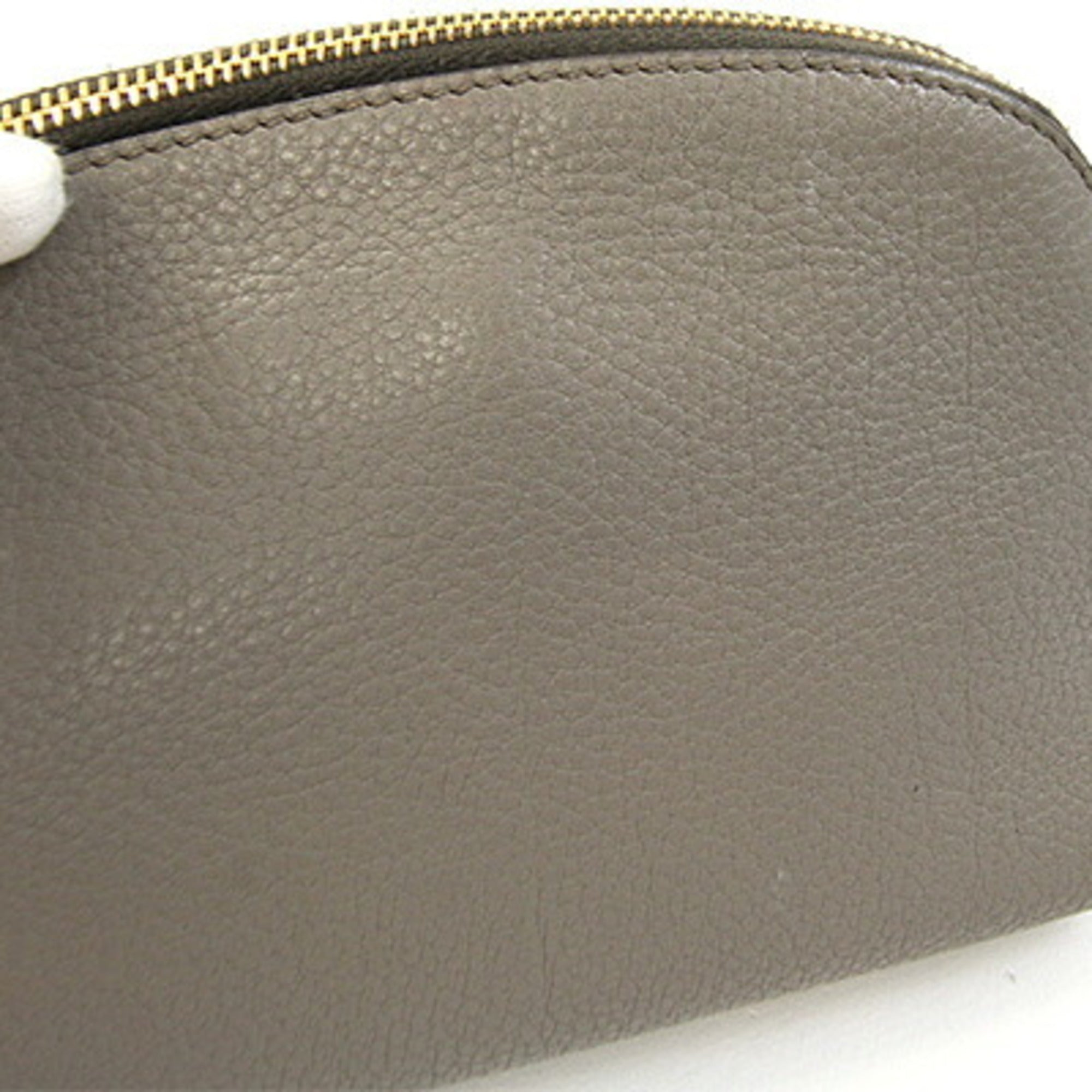Prada Gray Leather Pouch (Pre-Owned)