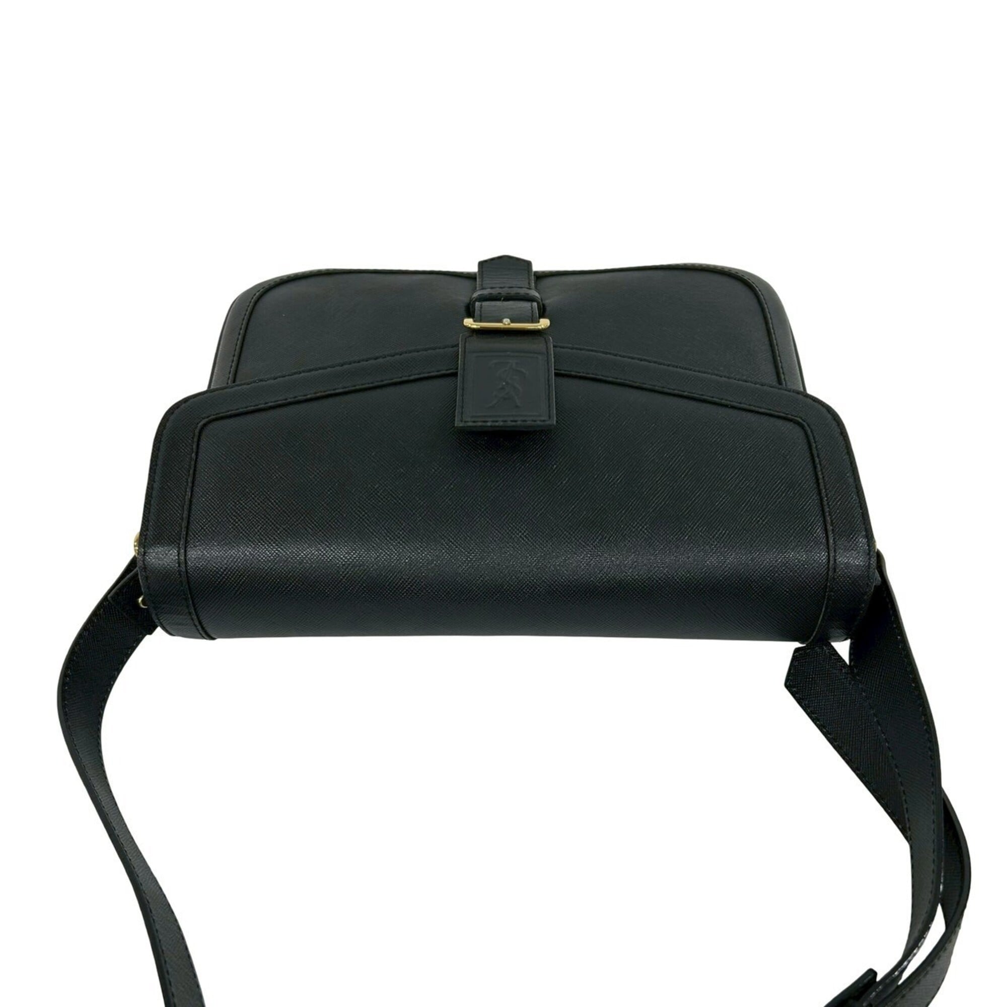 Yves Saint Laurent Black Leather Shoulder Bag (Pre-Owned)