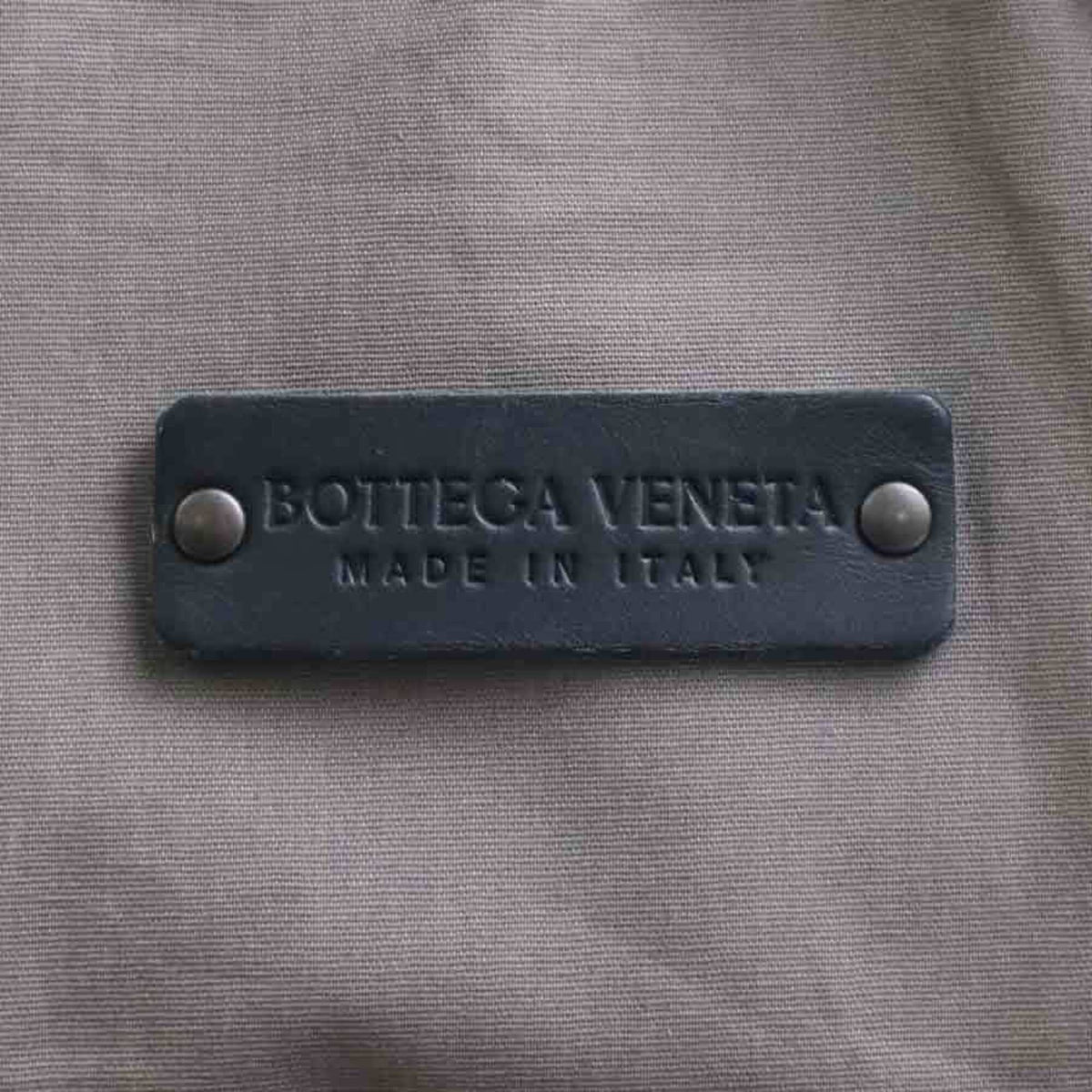 Bottega Veneta Black Nylon Canvas Leather Sling Bag (Pre-Owned)
