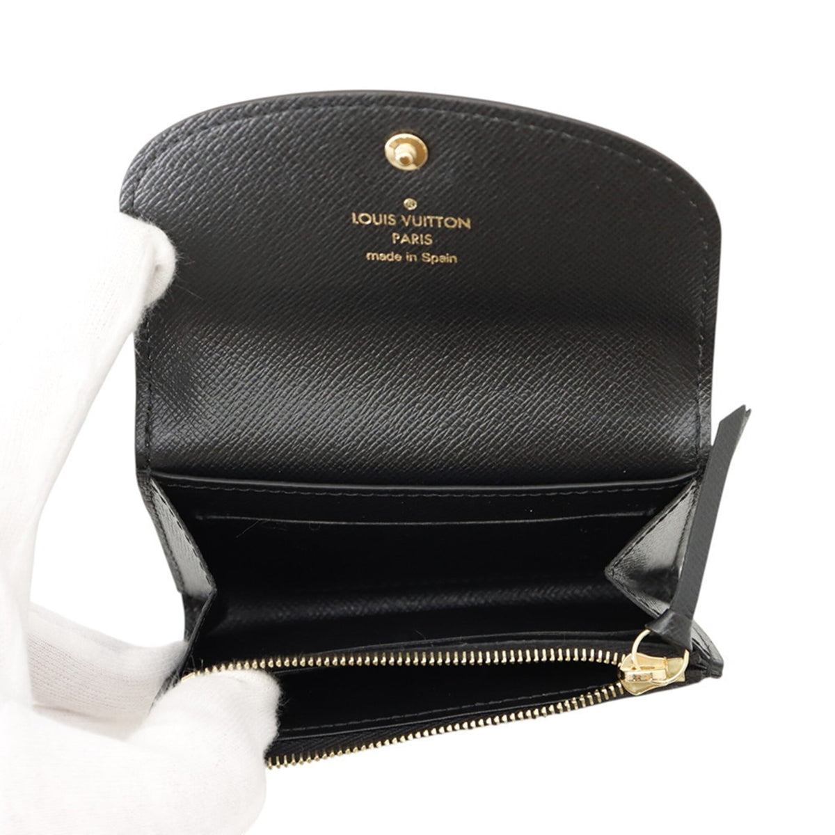 Louis Vuitton Monogram Reverse Black Noir Monogram Reverse Monogram Coin Purse/Coin Case (Pre-Owned)