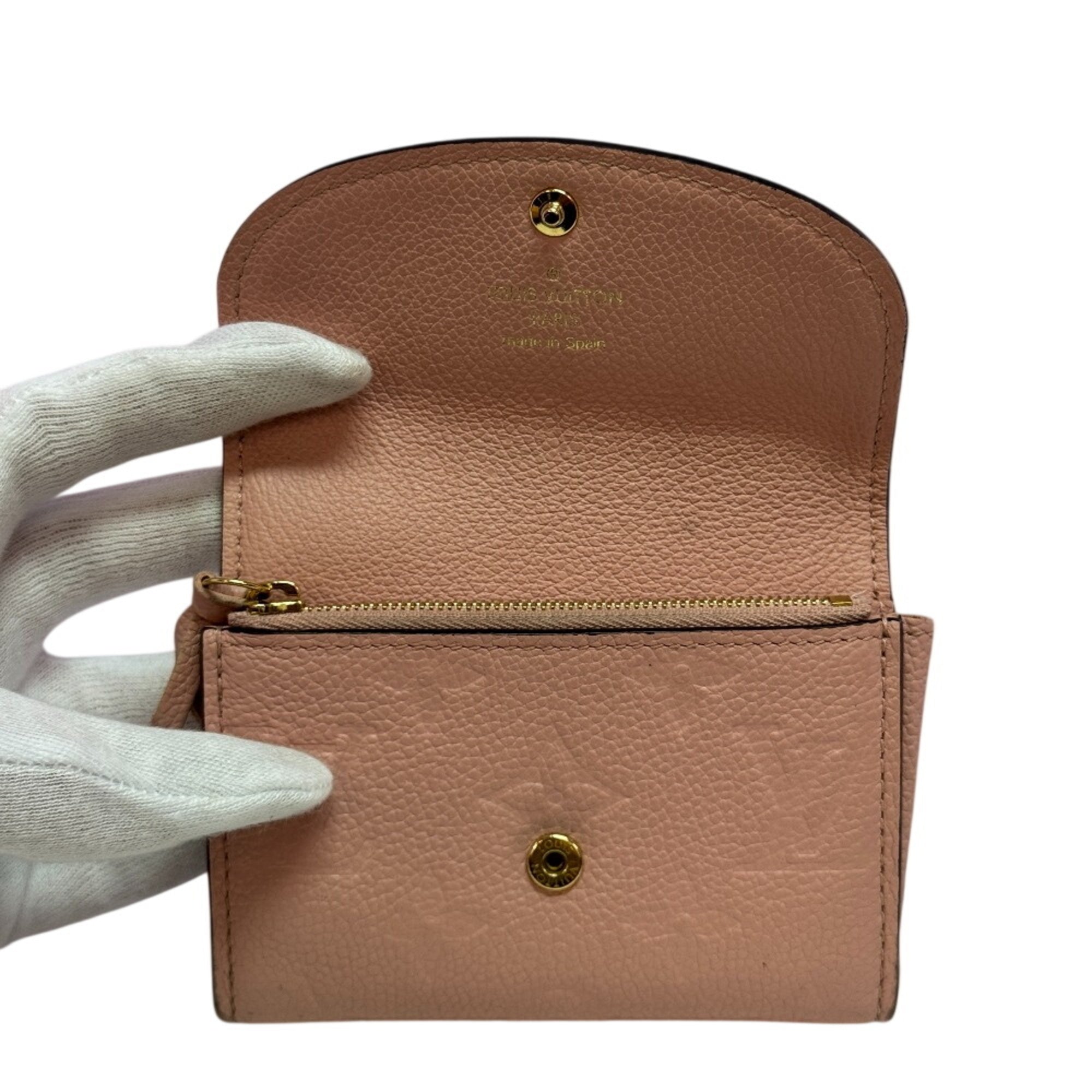 Louis Vuitton Monogram Empreinte Pink Leather Wallet (Bi-Fold) (Pre-Owned)