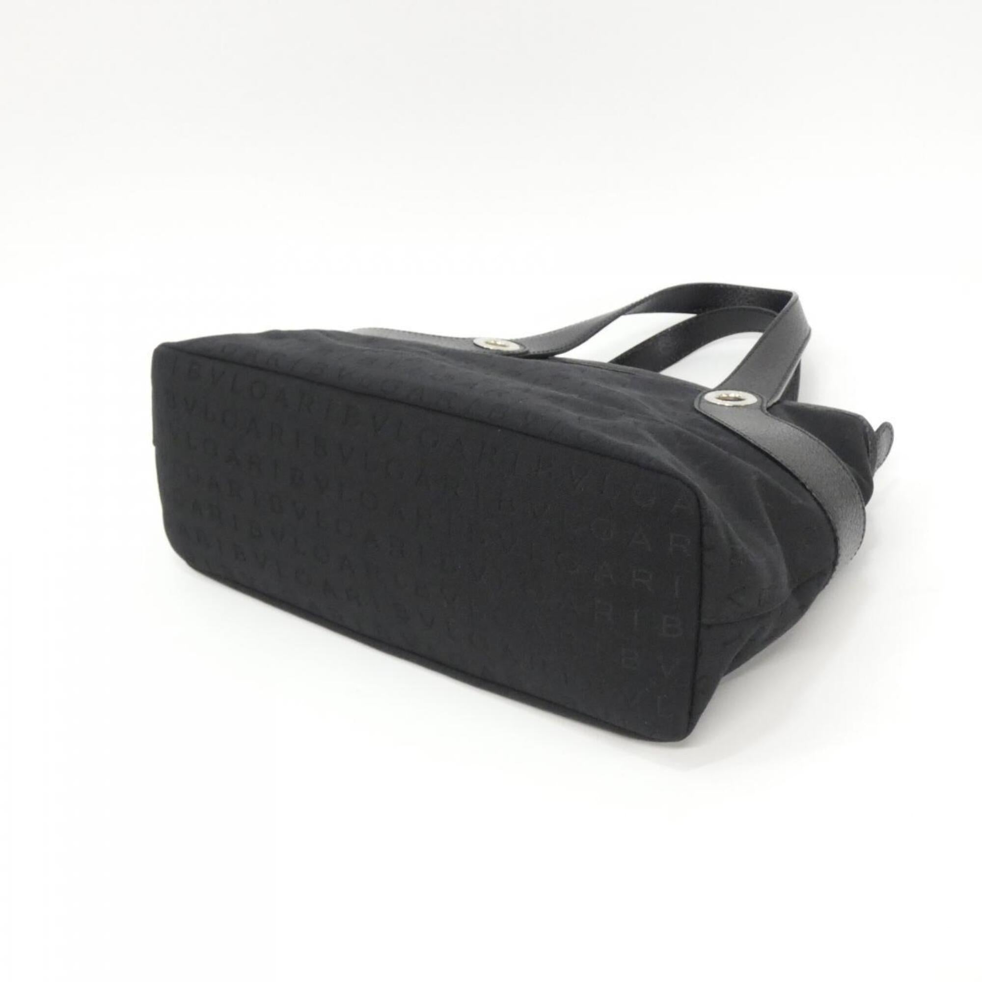 Bvlgari Black Canvas Handbag (Pre-Owned)