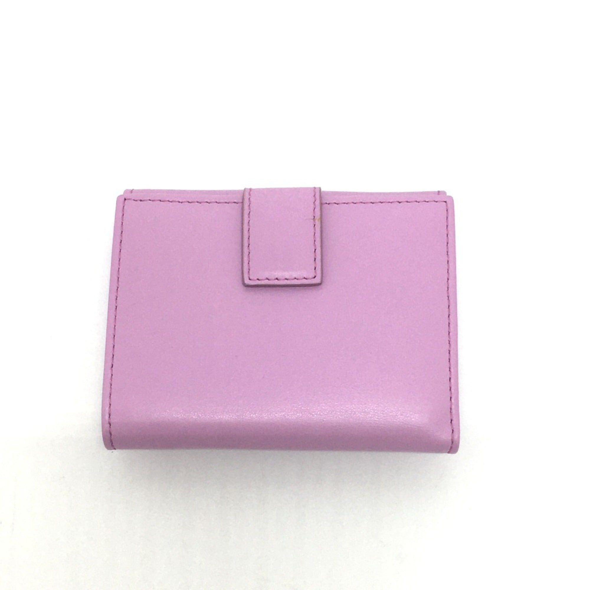 Salvatore Ferragamo Purple Leather Wallet (Bi-Fold) (Pre-Owned)