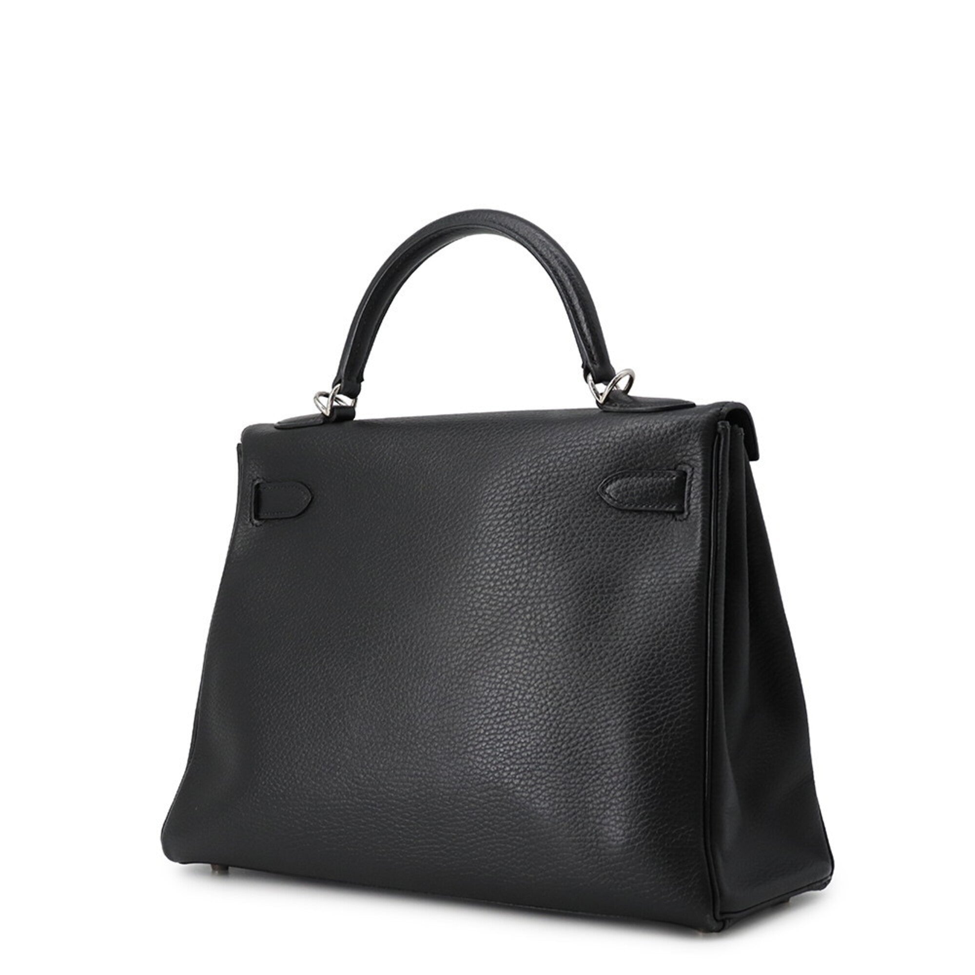 Hermes Kelly Black Ardennes Leather Handbag (Pre-Owned)
