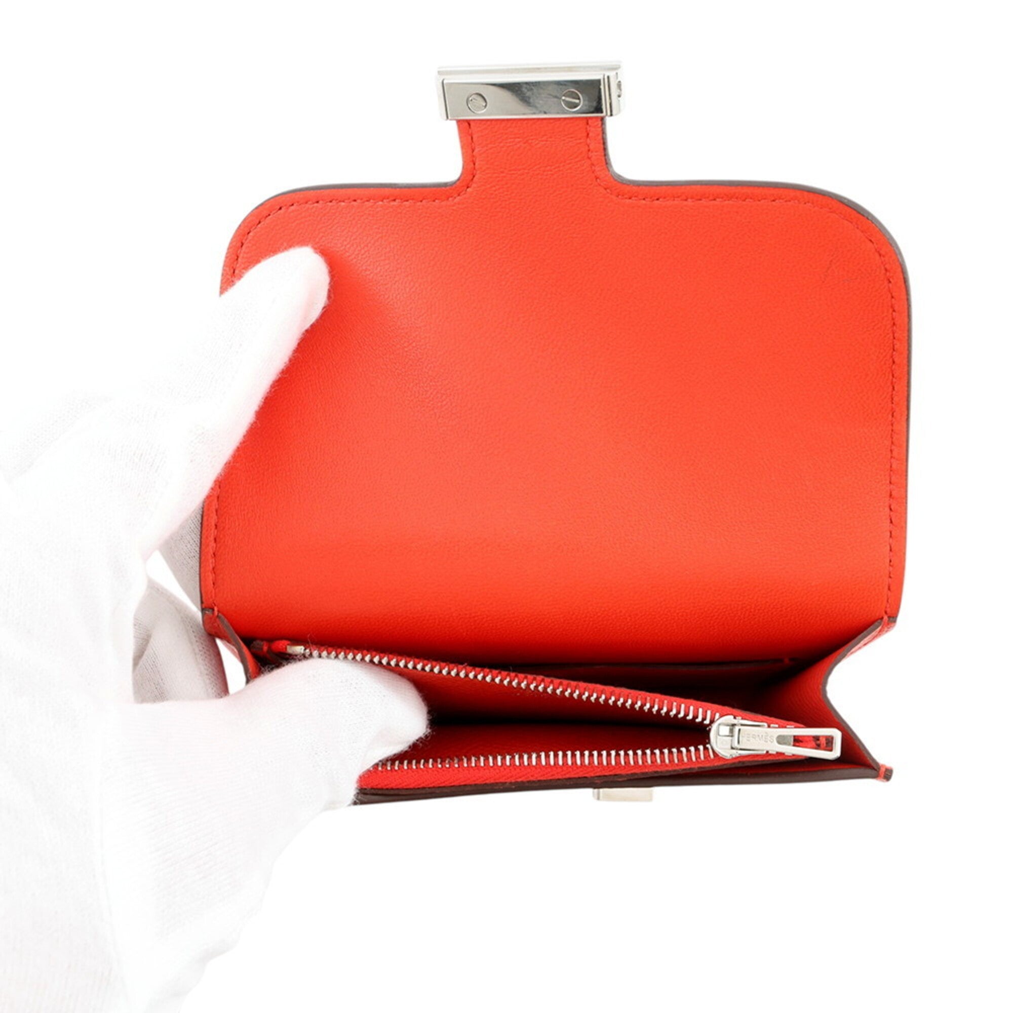 Hermes Capucine Epsom Leather Coin Purse/Coin Case (Pre-Owned)