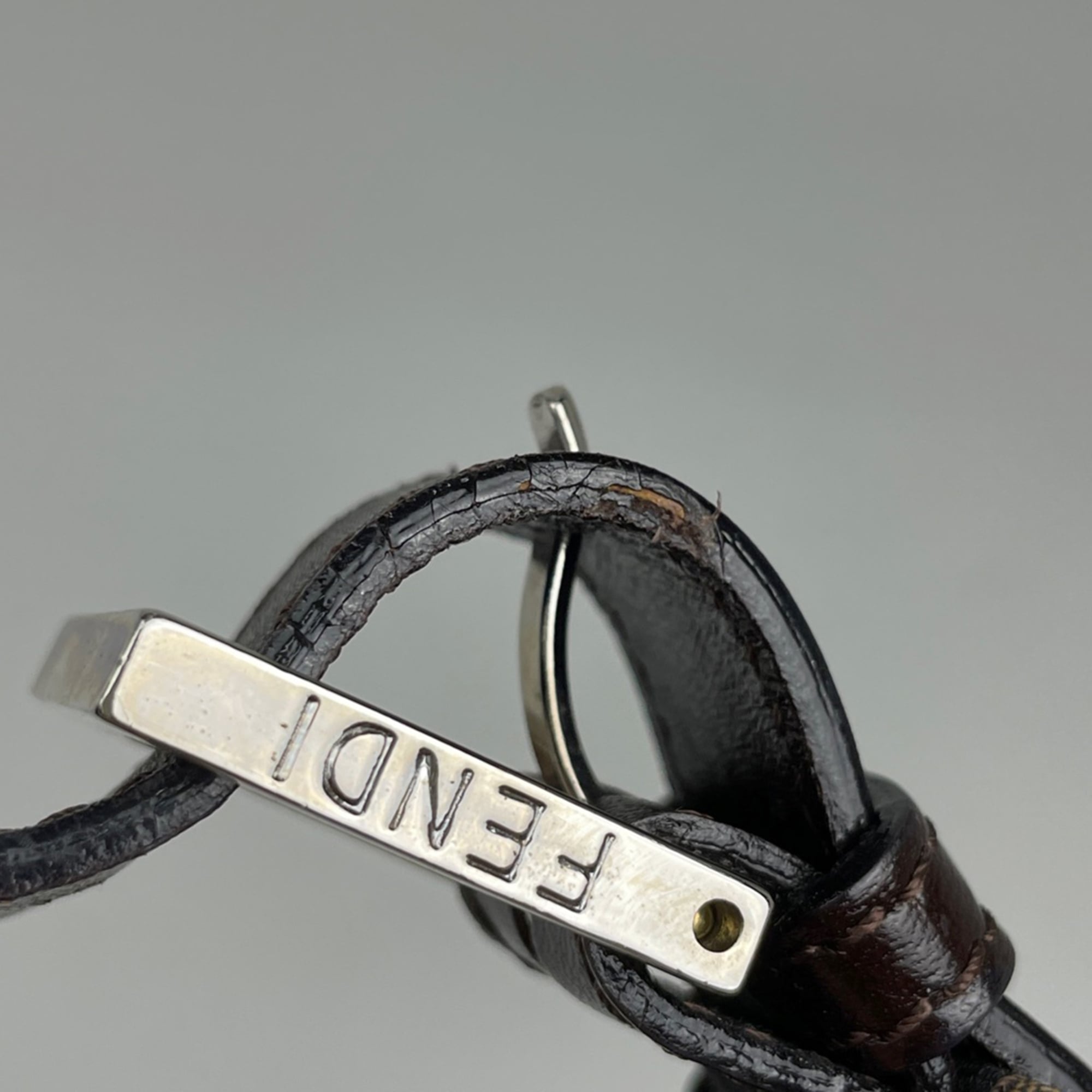 Fendi Brown Zucca Shoulder Bag (Pre-Owned)