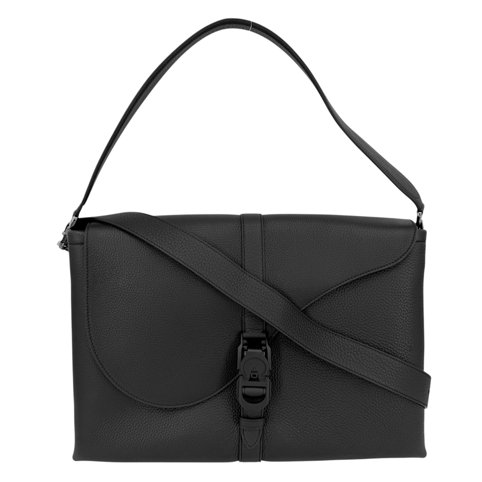 Christian Dior Black Leather Shoulder Bag (Pre-Owned)