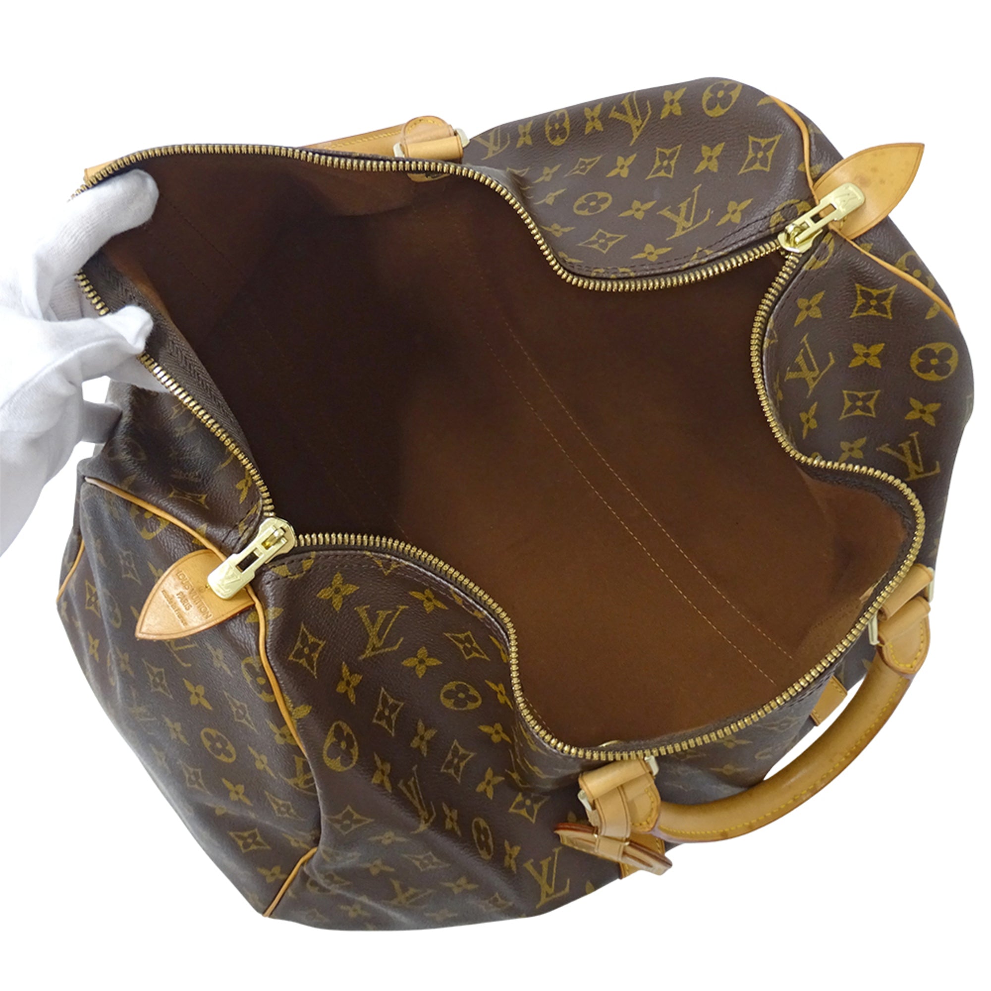 Louis Vuitton Brown Monogram Canvas Boston Bag Handbag (Pre-Owned)