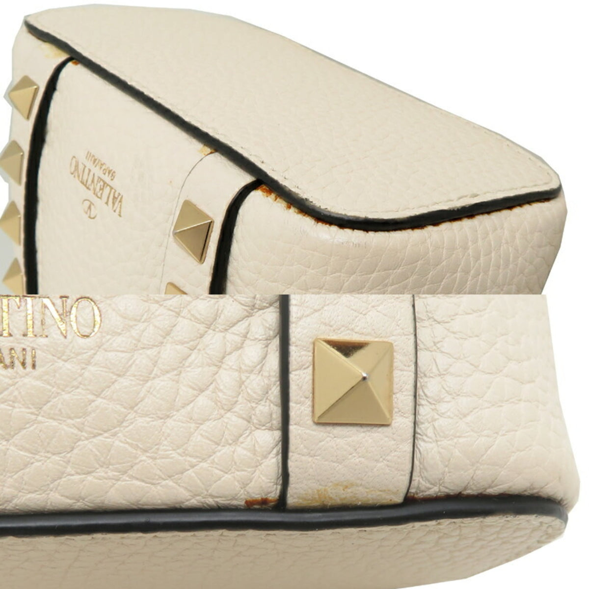 Valentino Garavani White Leather Handbag (Pre-Owned)