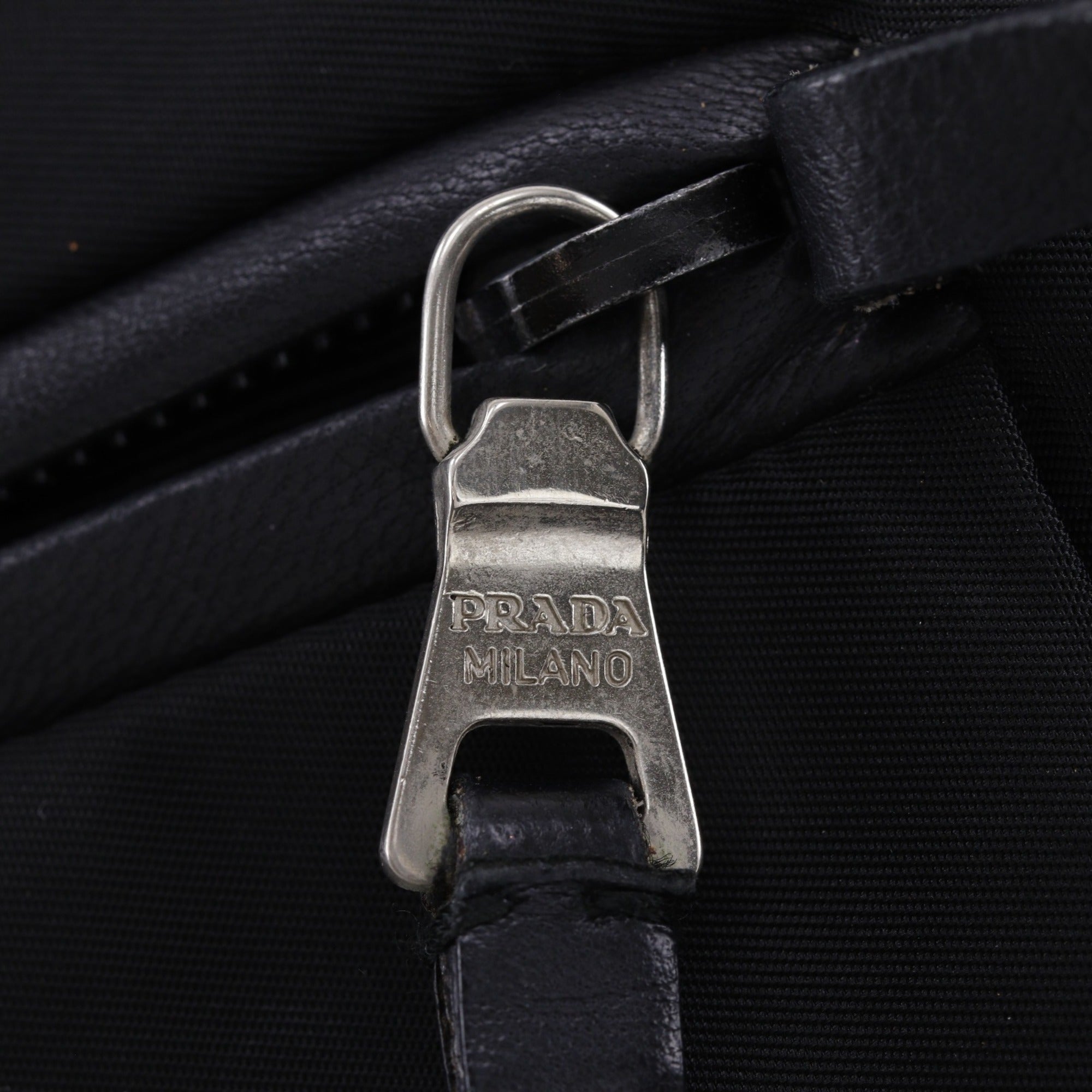 Prada Black Nylon Tote Bag (Pre-Owned)