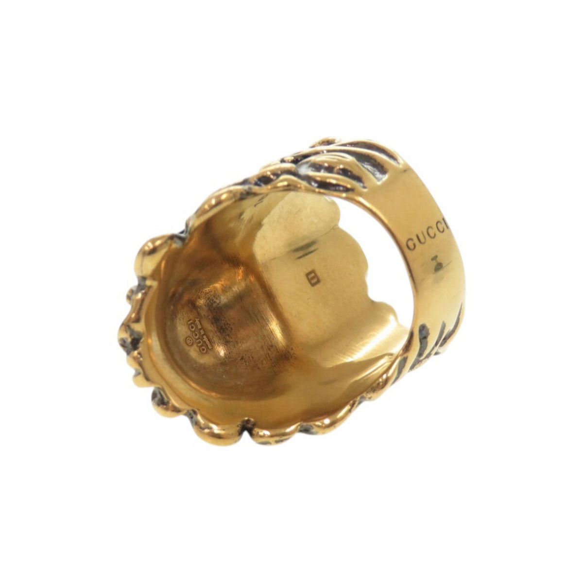 Gucci Gold Metal Band Ring (Pre-Owned)