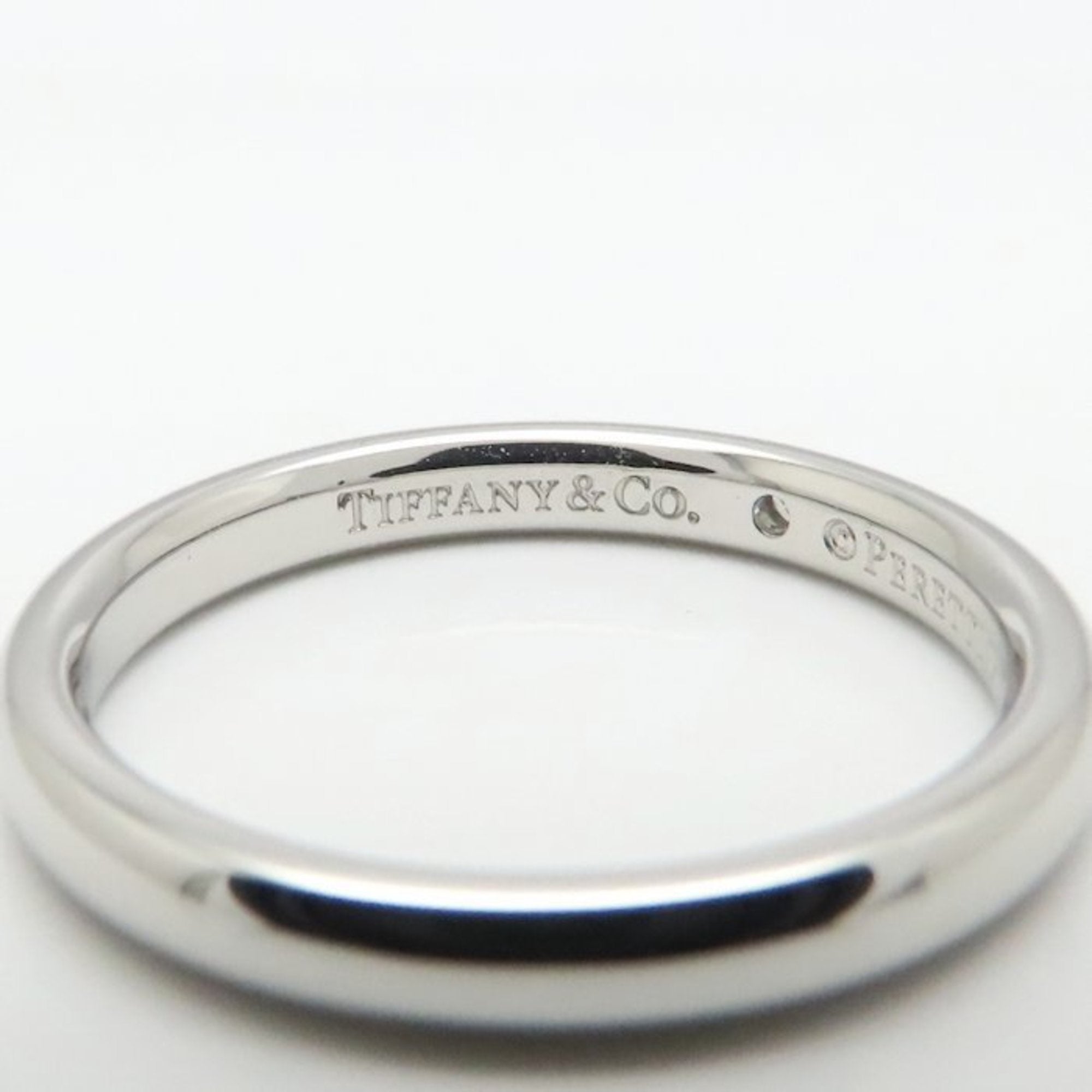 Tiffany Platinum Platinum 950 Band Ring (Pre-Owned)