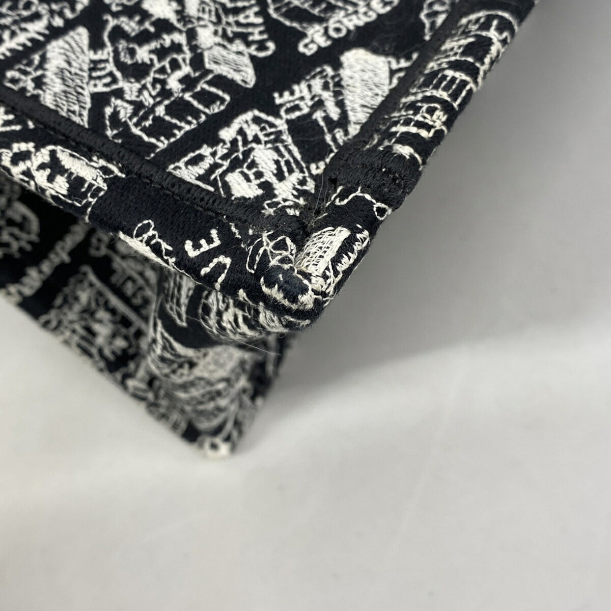 Christian Dior Black Canvas Tote Bag (Pre-Owned)