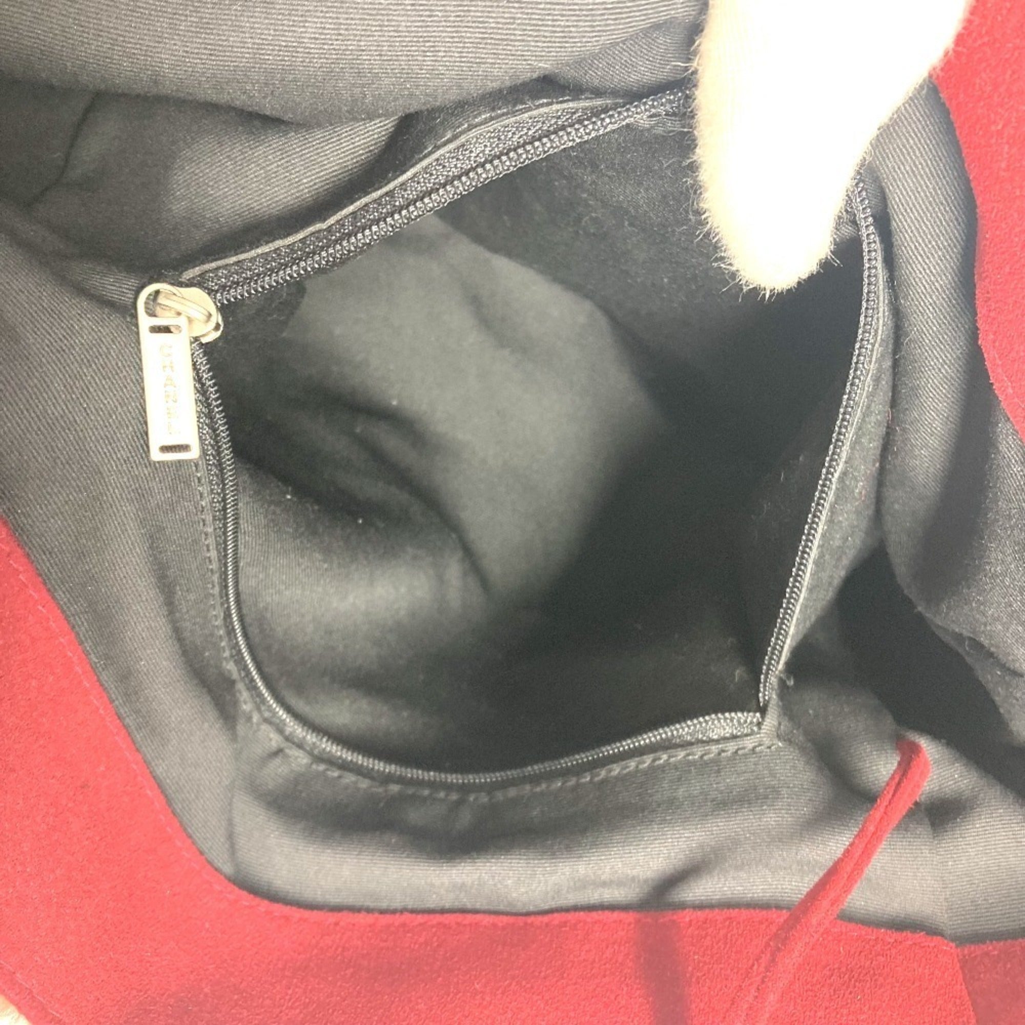 Chanel Brown Red Color Fur Shoulder Bag Tote Bag (Pre-Owned)