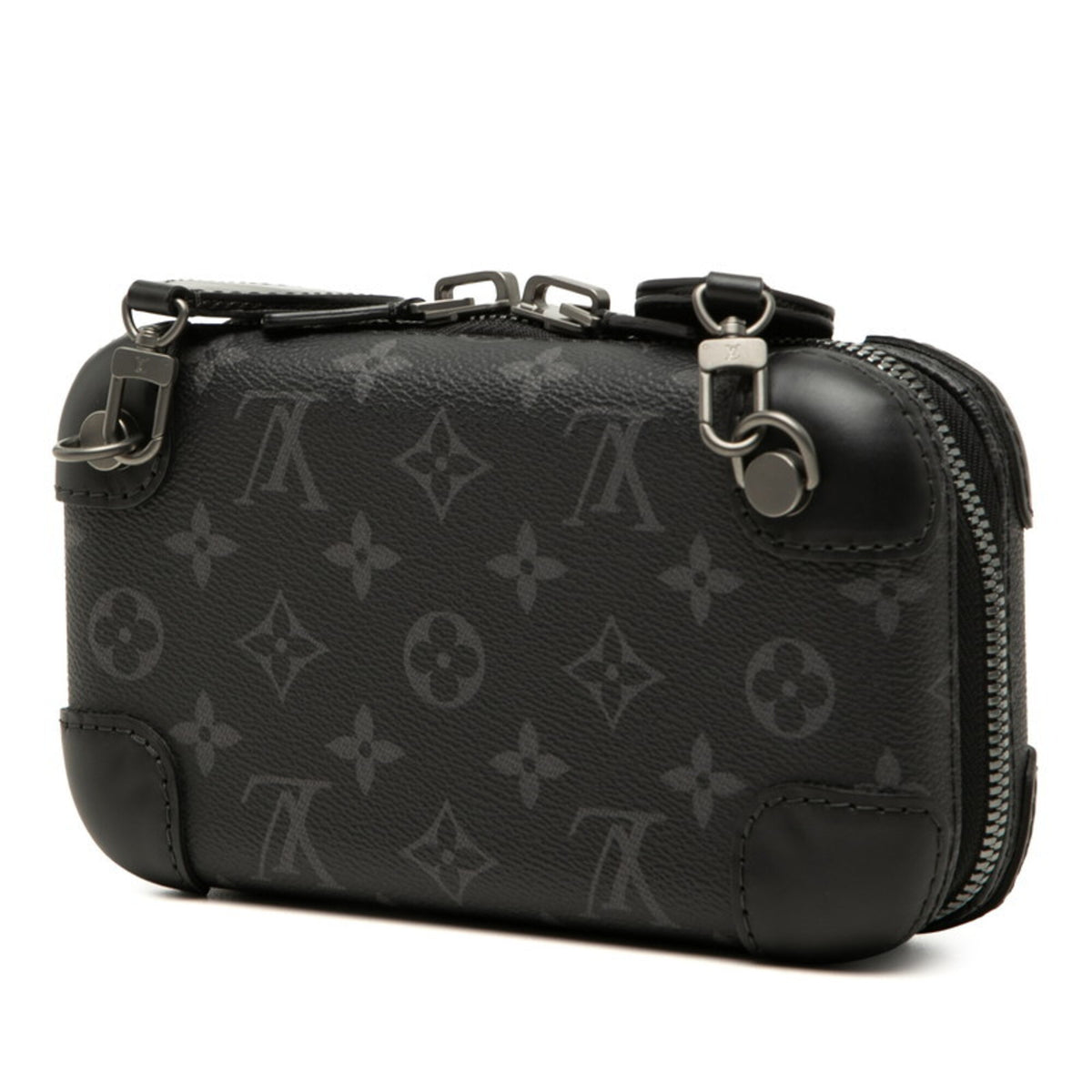 Louis Vuitton Black Pvc Leather Shoulder Bag (Pre-Owned)