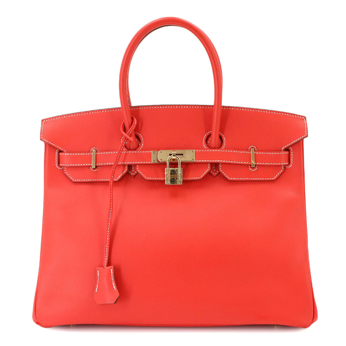 Hermes Gold Rose Jaipur Epsom Leather Handbag (Pre-Owned)