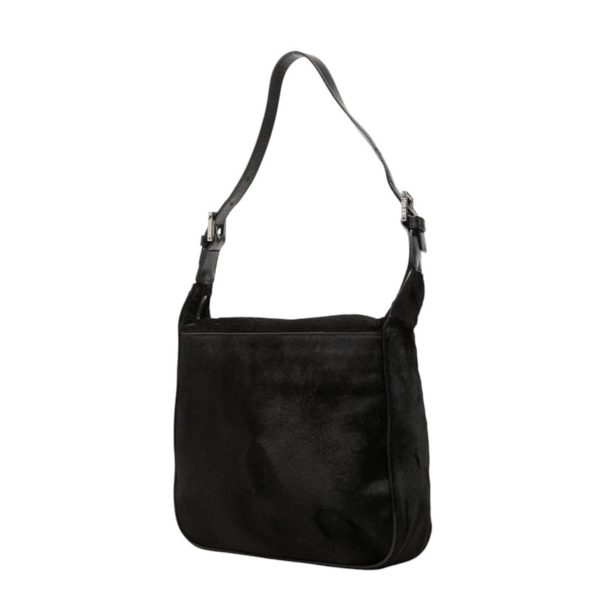 Fendi Black Leather Shoulder Bag (Pre-Owned)