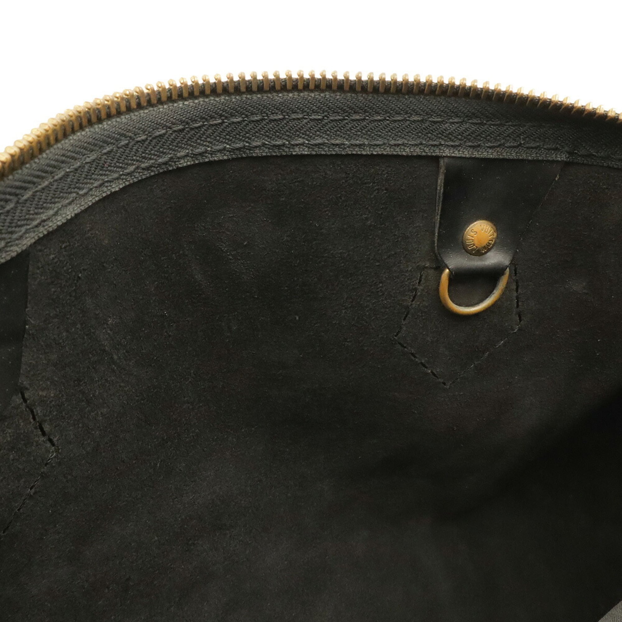 Louis Vuitton Noir Epi Leather Boston Bag Handbag (Pre-Owned)