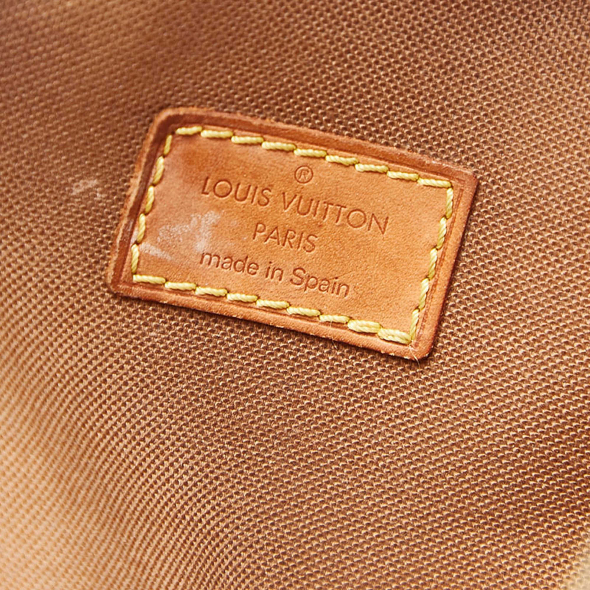 Louis Vuitton Brown Pvc Leather Sling Bag (Pre-Owned)