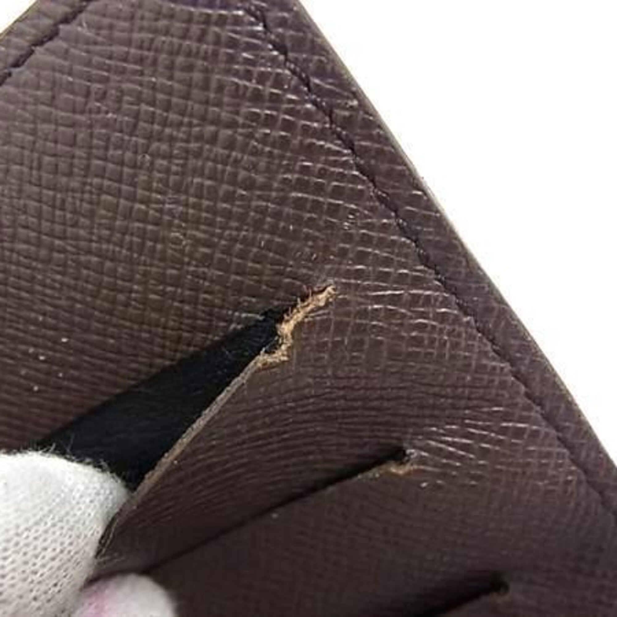 Louis Vuitton Brown Damier Canvas Ebene Damier Canvas Long Wallet (Bi-Fold) (Pre-Owned)