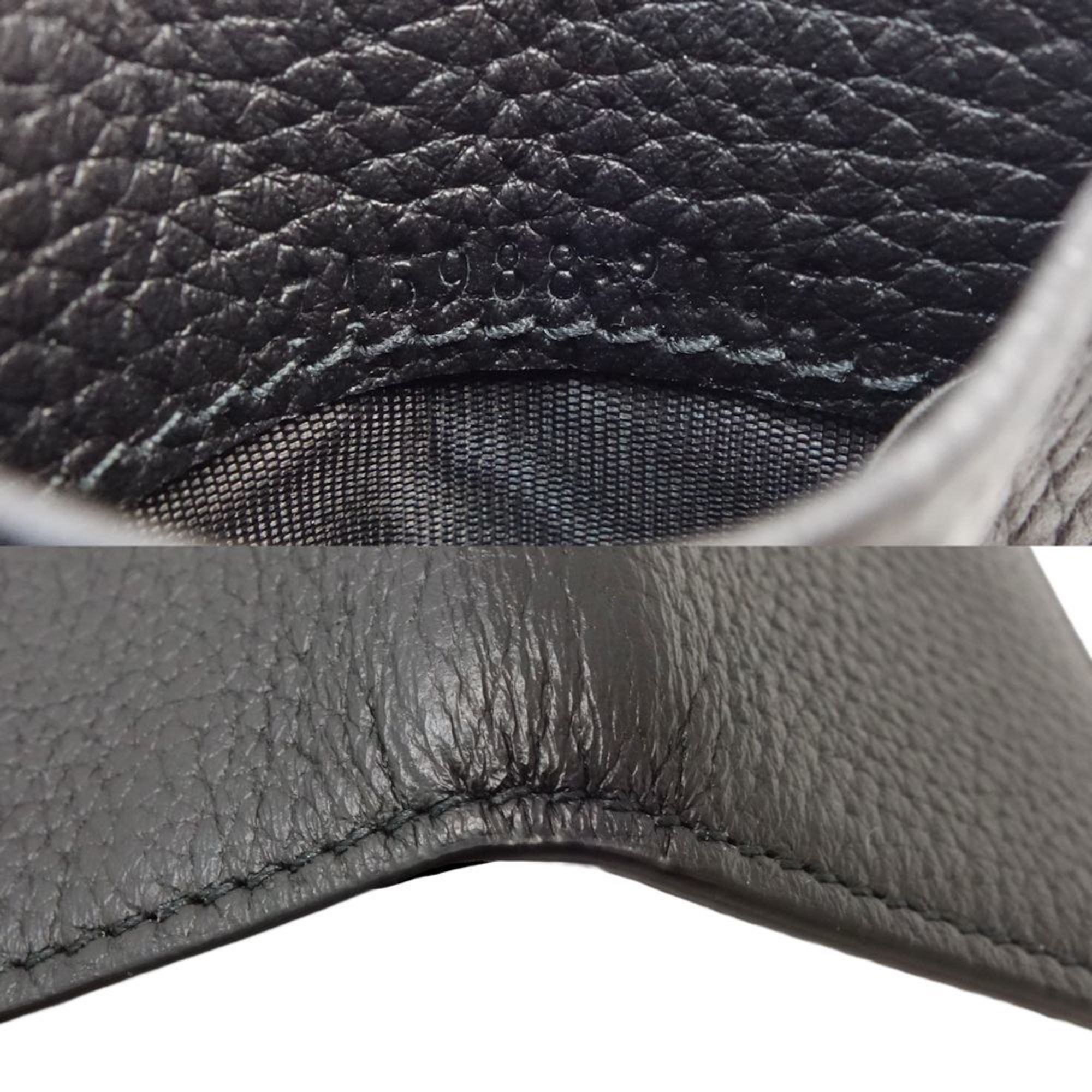 Gucci Black Leather Wallet (Tri-Fold) (Pre-Owned)