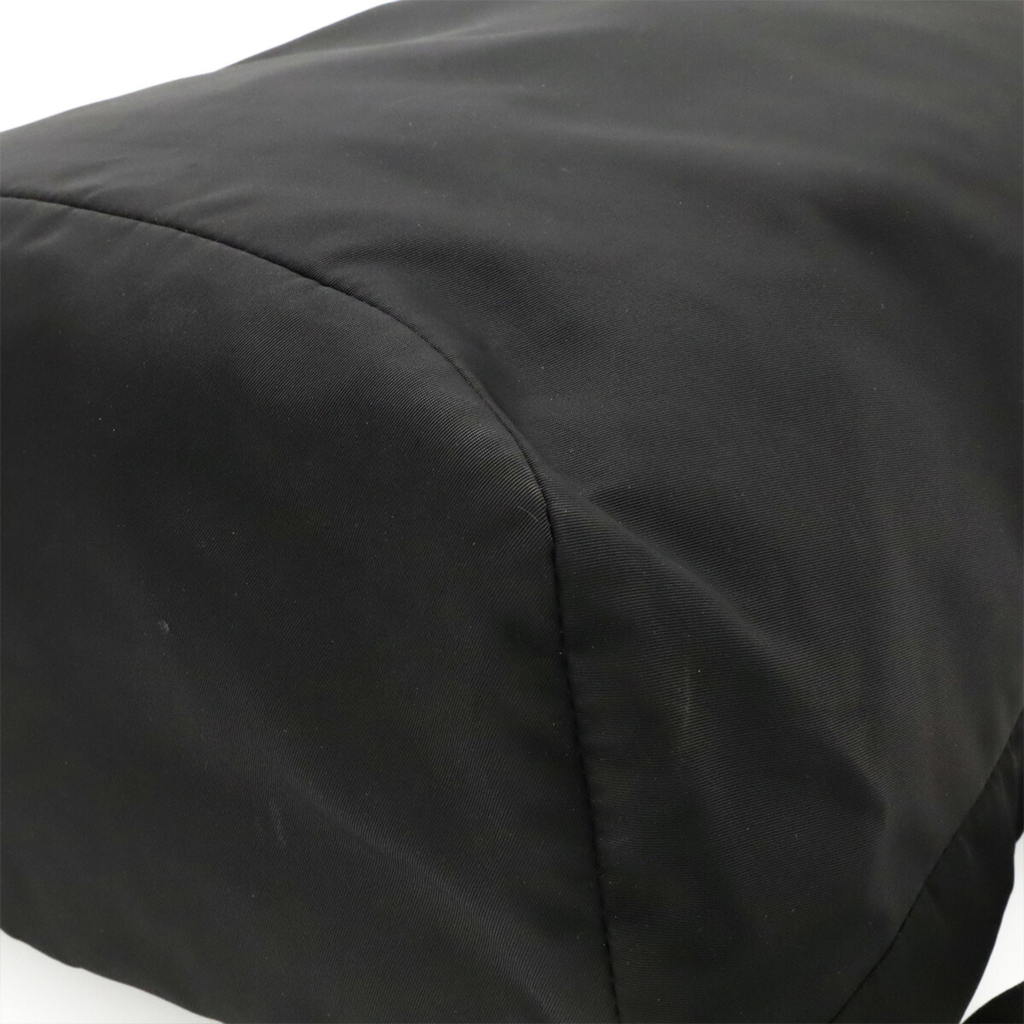 Prada Black Nero Nylon Leather Backpack (Pre-Owned)