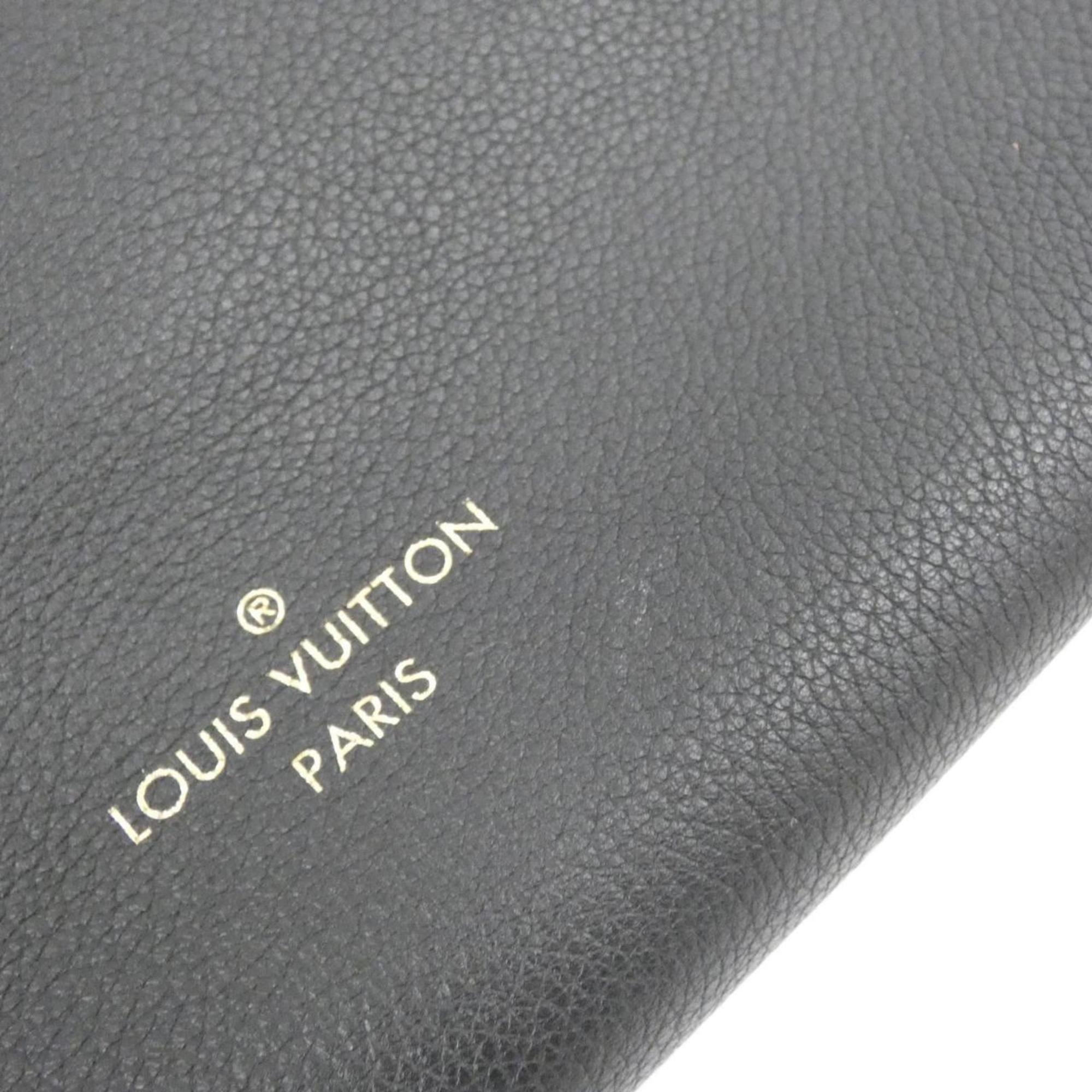 Louis Vuitton Black Leather Handbag (Pre-Owned)
