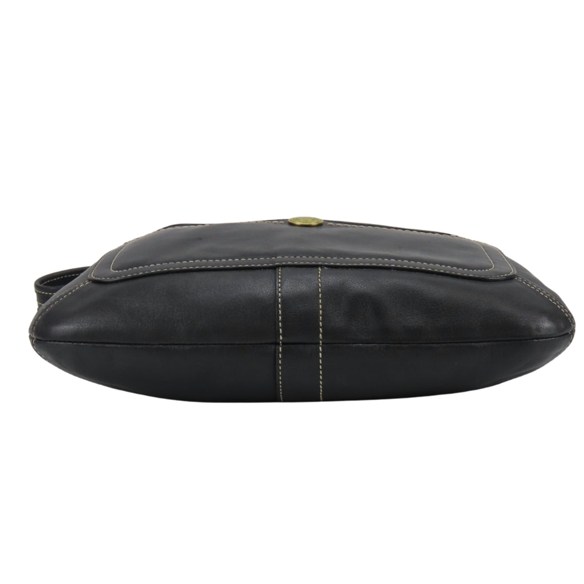 Coach Black Leather Shoulder Bag (Pre-Owned)