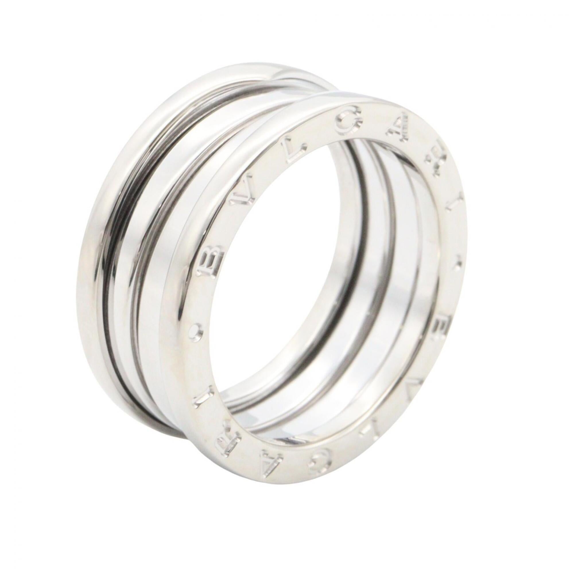 Bvlgari Silver White Gold (18K) Band Ring (Pre-Owned)