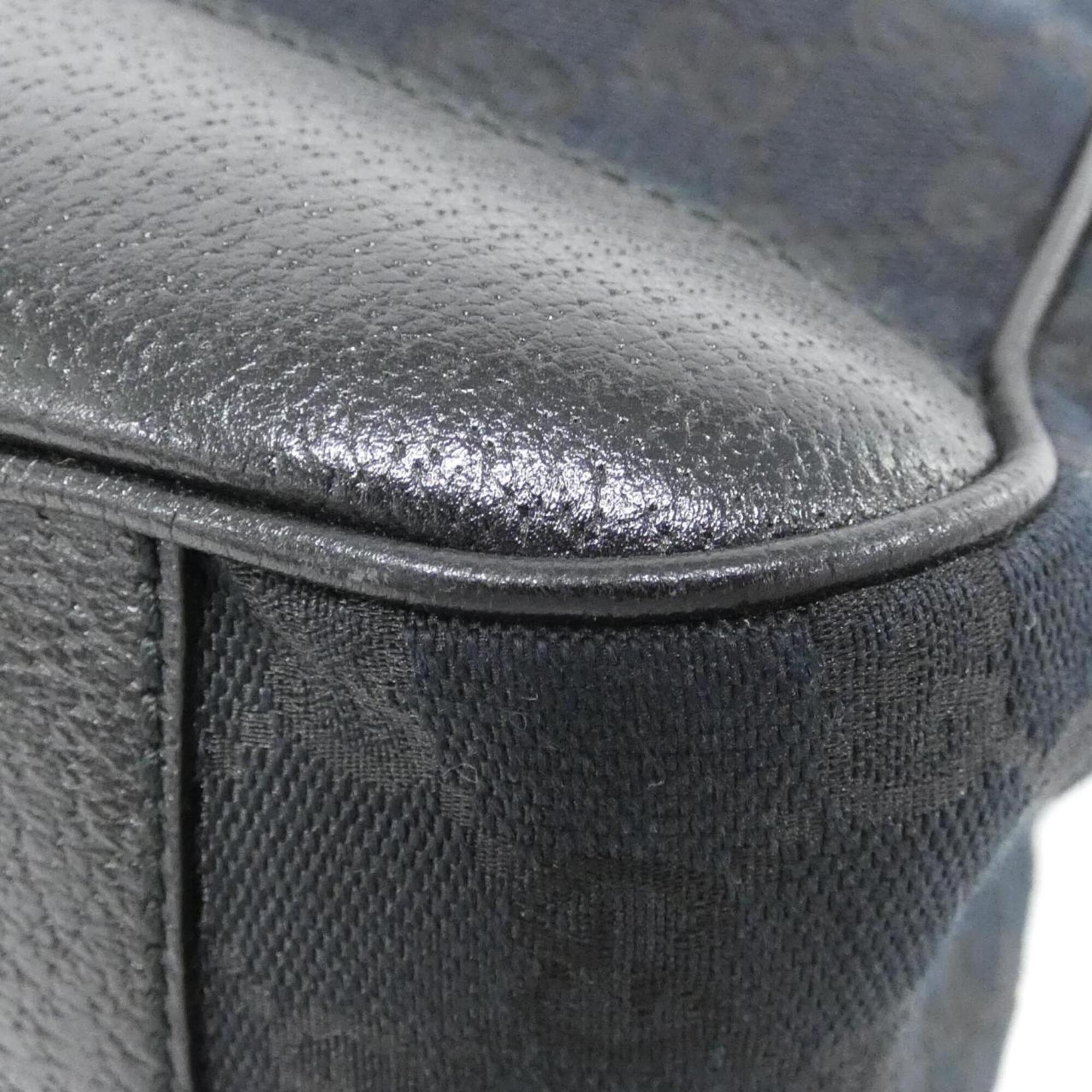 Gucci Black Gg Canvas Handbag (Pre-Owned)
