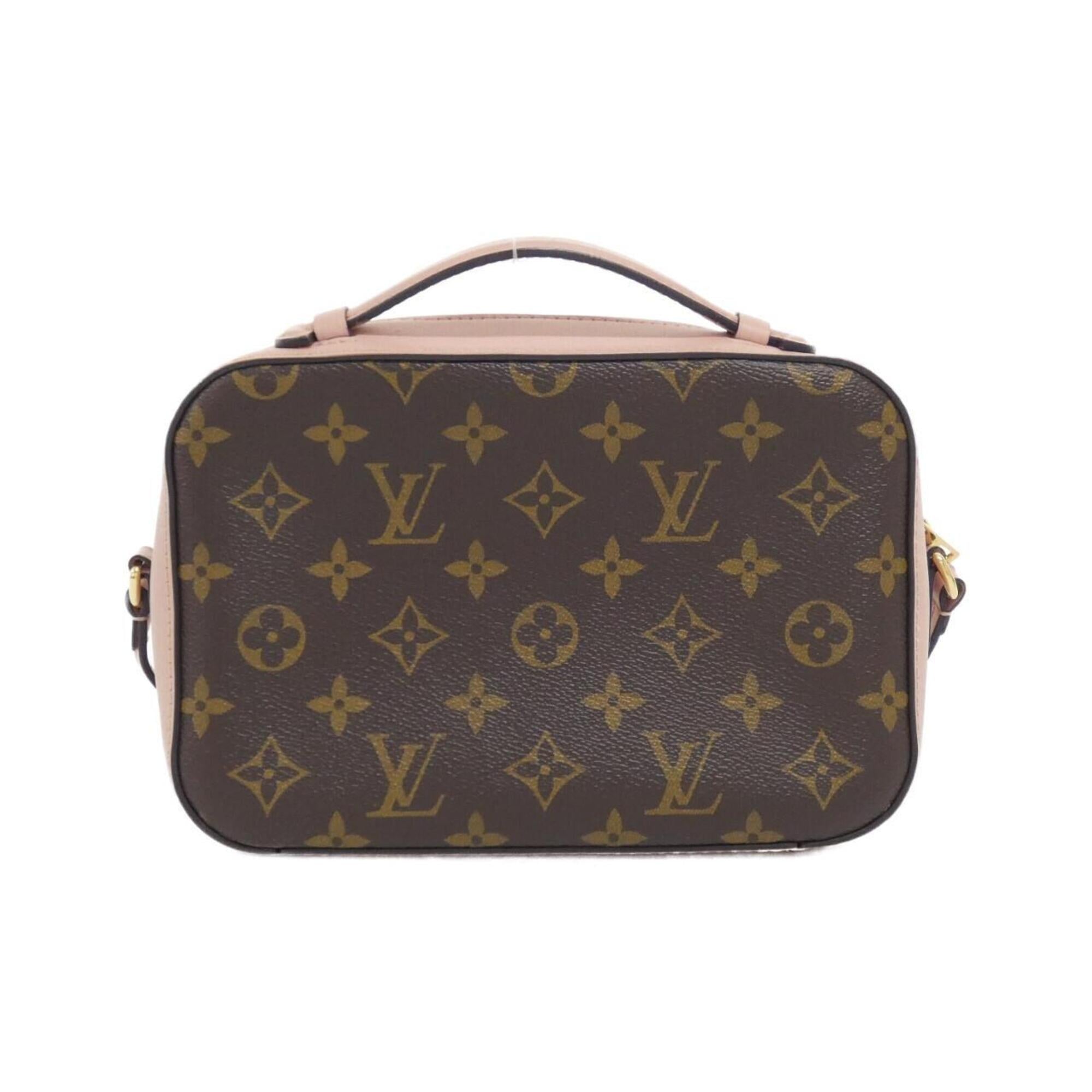 Louis Vuitton Marron Rose Poudre Coated Canvas Leather Shoulder Bag (Pre-Owned)