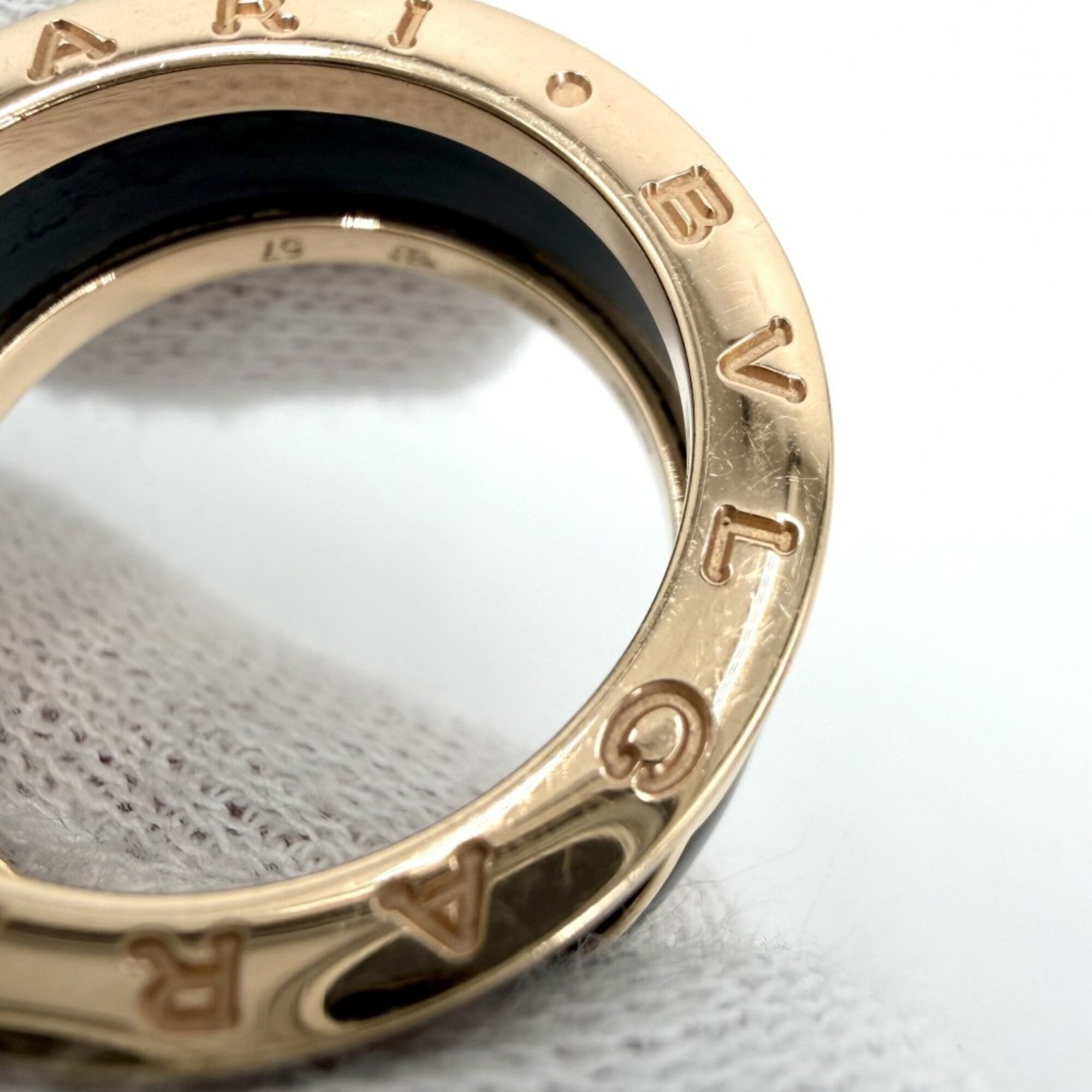 Bvlgari Pink Gold (18K) Ceramic Band Ring (Pre-Owned)