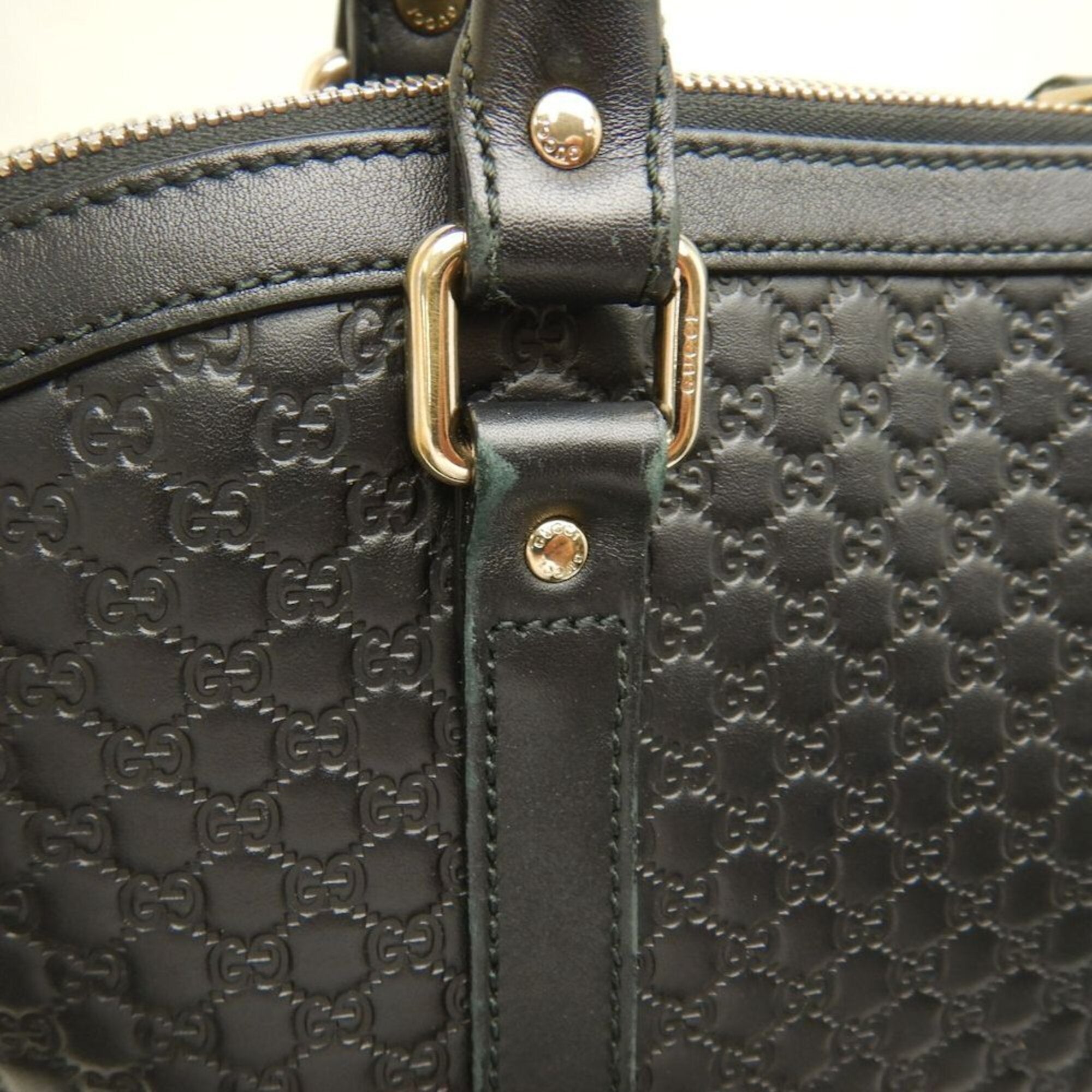 Gucci Microguccissima Black Leather Tote Bag (Pre-Owned)