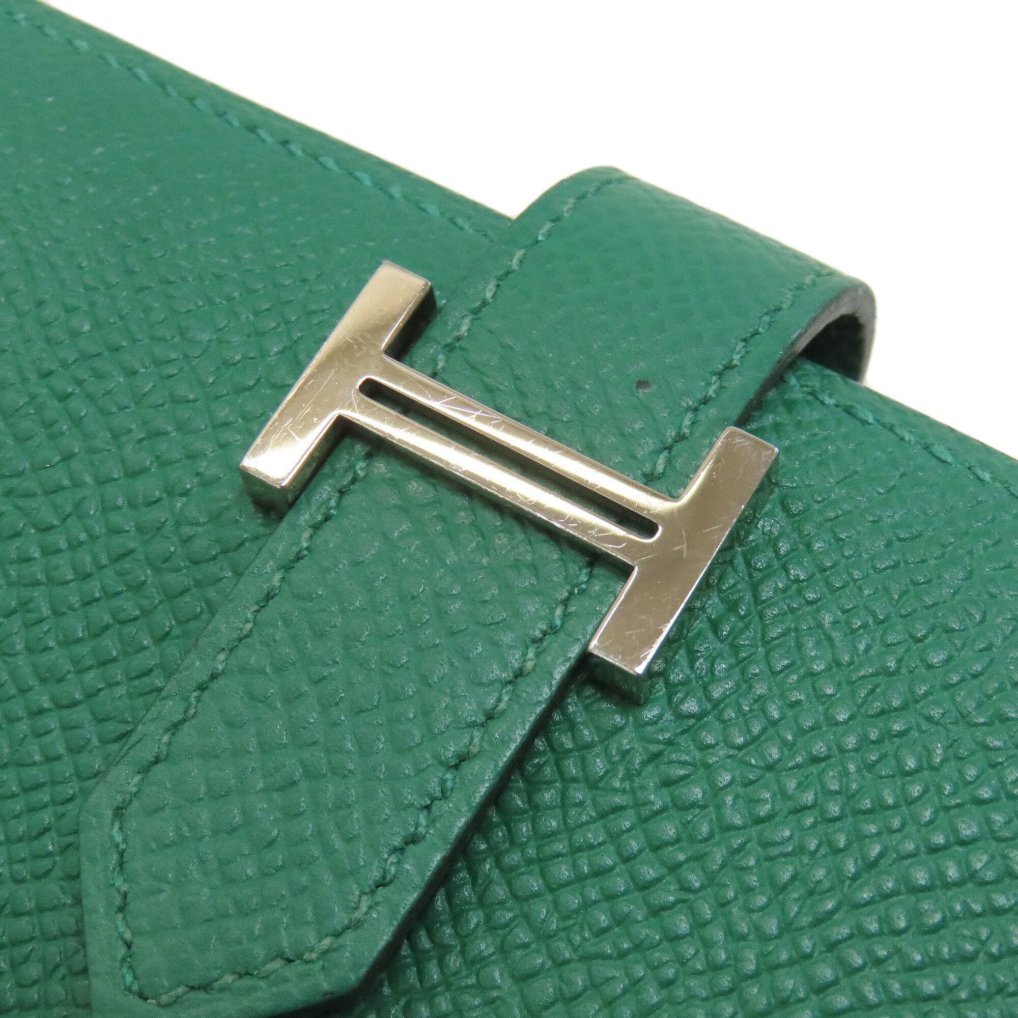 Hermes Green Epsom Leather Wallet (Bi-Fold) (Pre-Owned)