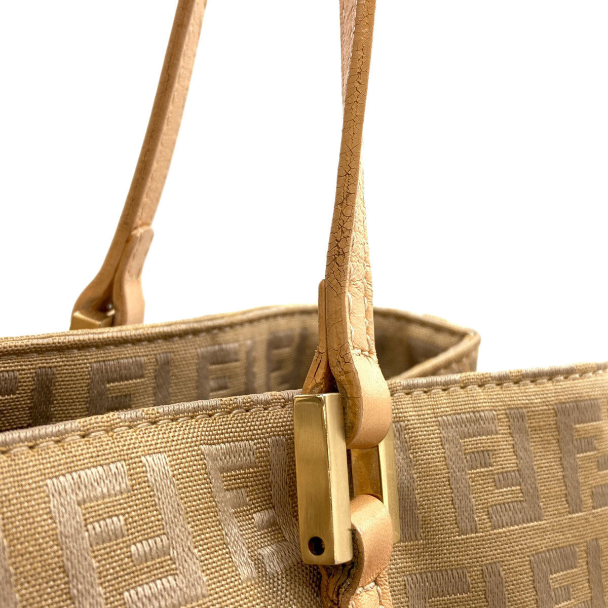 Fendi Brown Canvas Handbag (Pre-Owned)