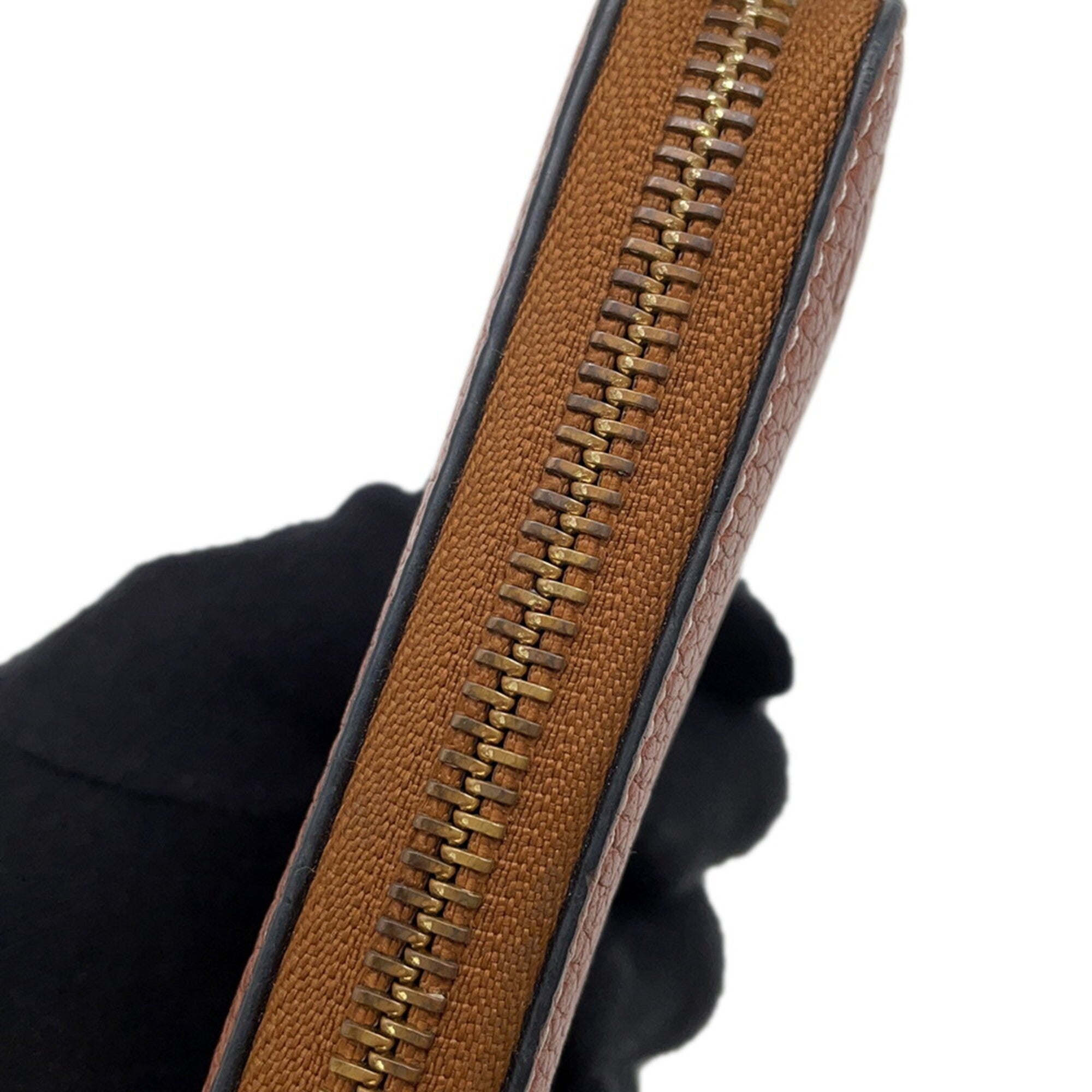 Loewe Brown Leather Long Wallet (Bi-Fold) (Pre-Owned)