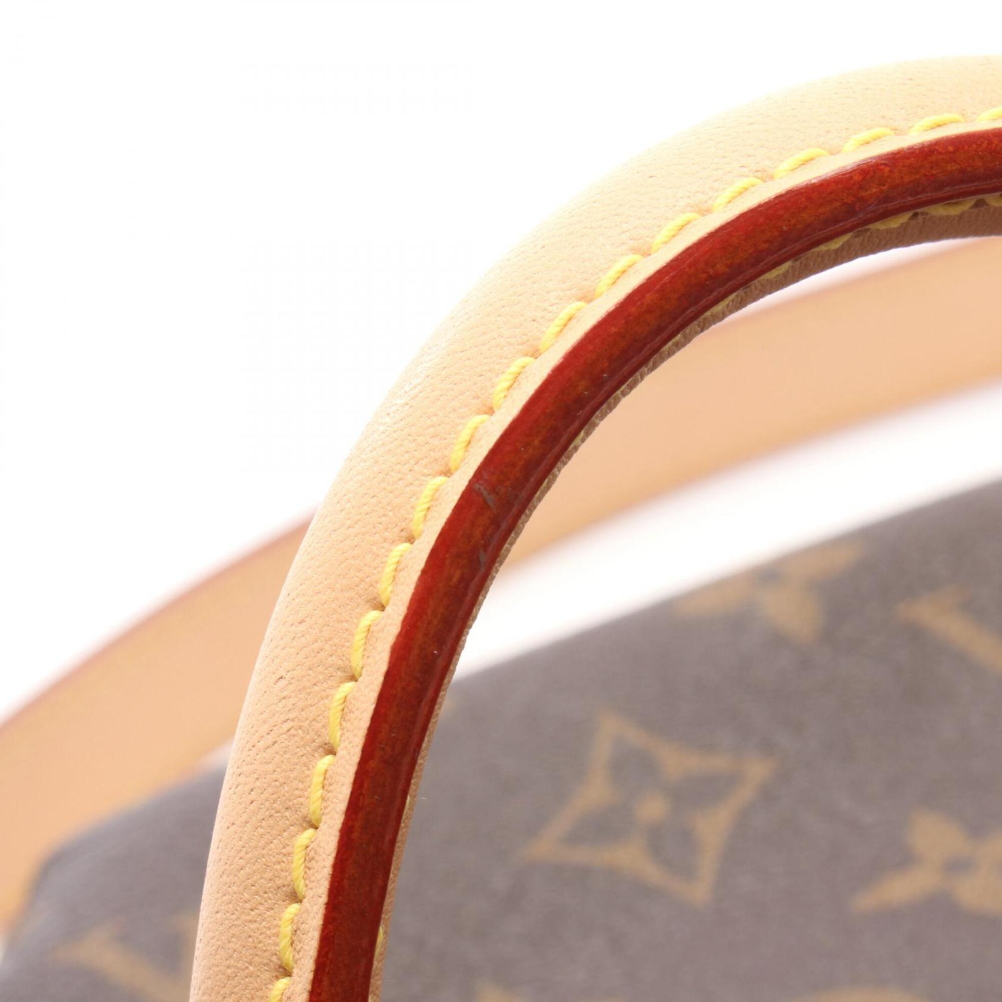 Louis Vuitton Brown Monogram Coated Canvas Leather Handbag (Pre-Owned)