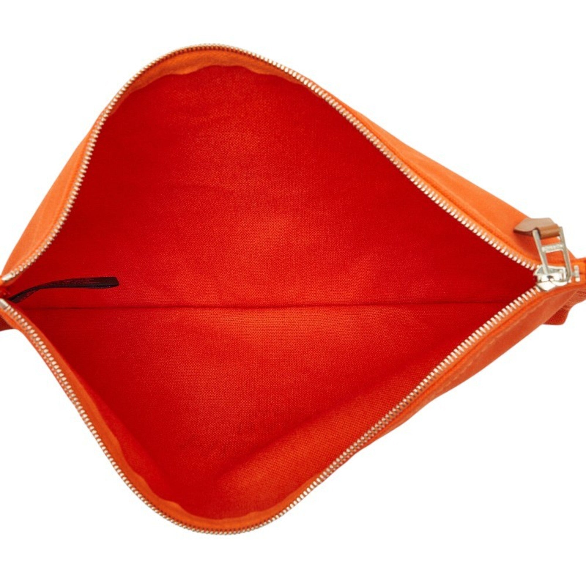 Hermes Orange Cotton Handbag Pouch (Pre-Owned)