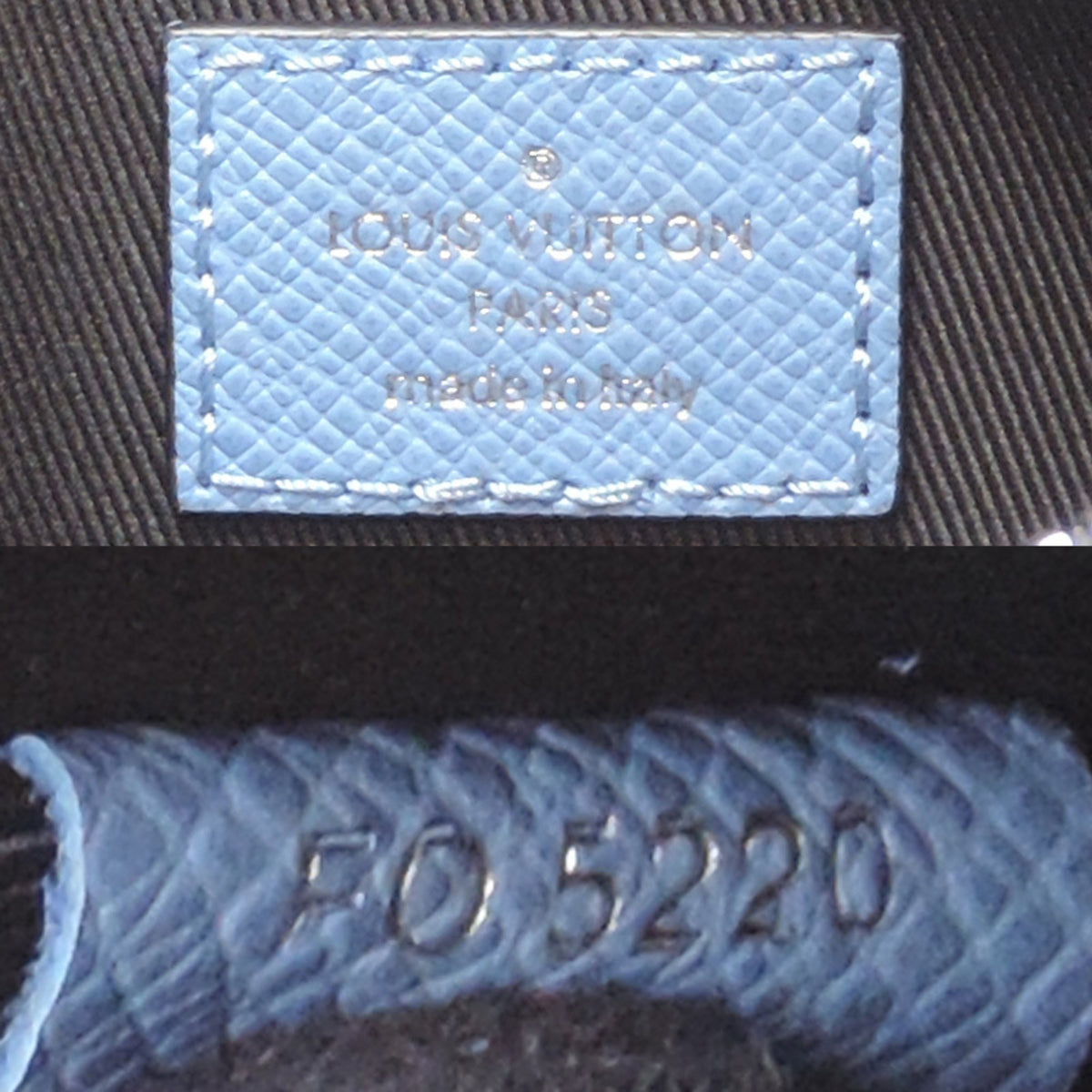 Louis Vuitton Light Blue Taigarama Shoulder Bag (Pre-Owned)