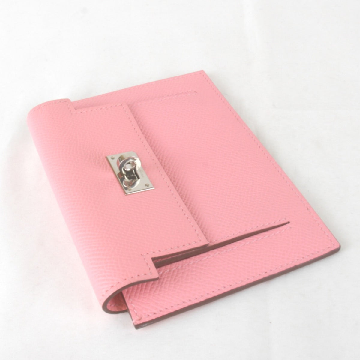 Hermes Kelly Pink Leather Coin Purse/Coin Case (Pre-Owned)