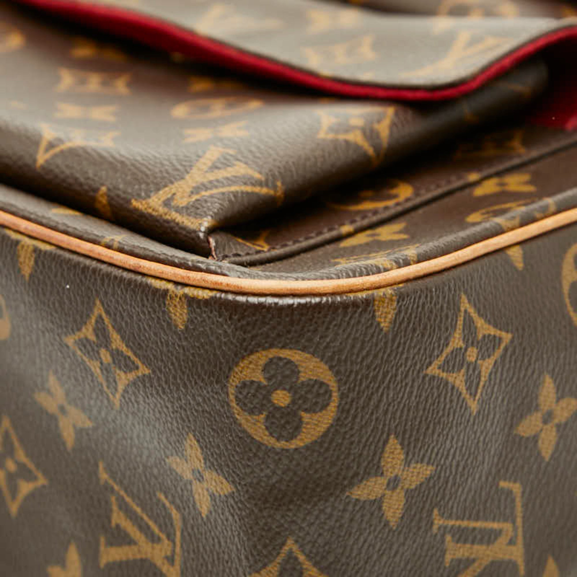 Louis Vuitton Brown Pvc Leather Handbag (Pre-Owned)