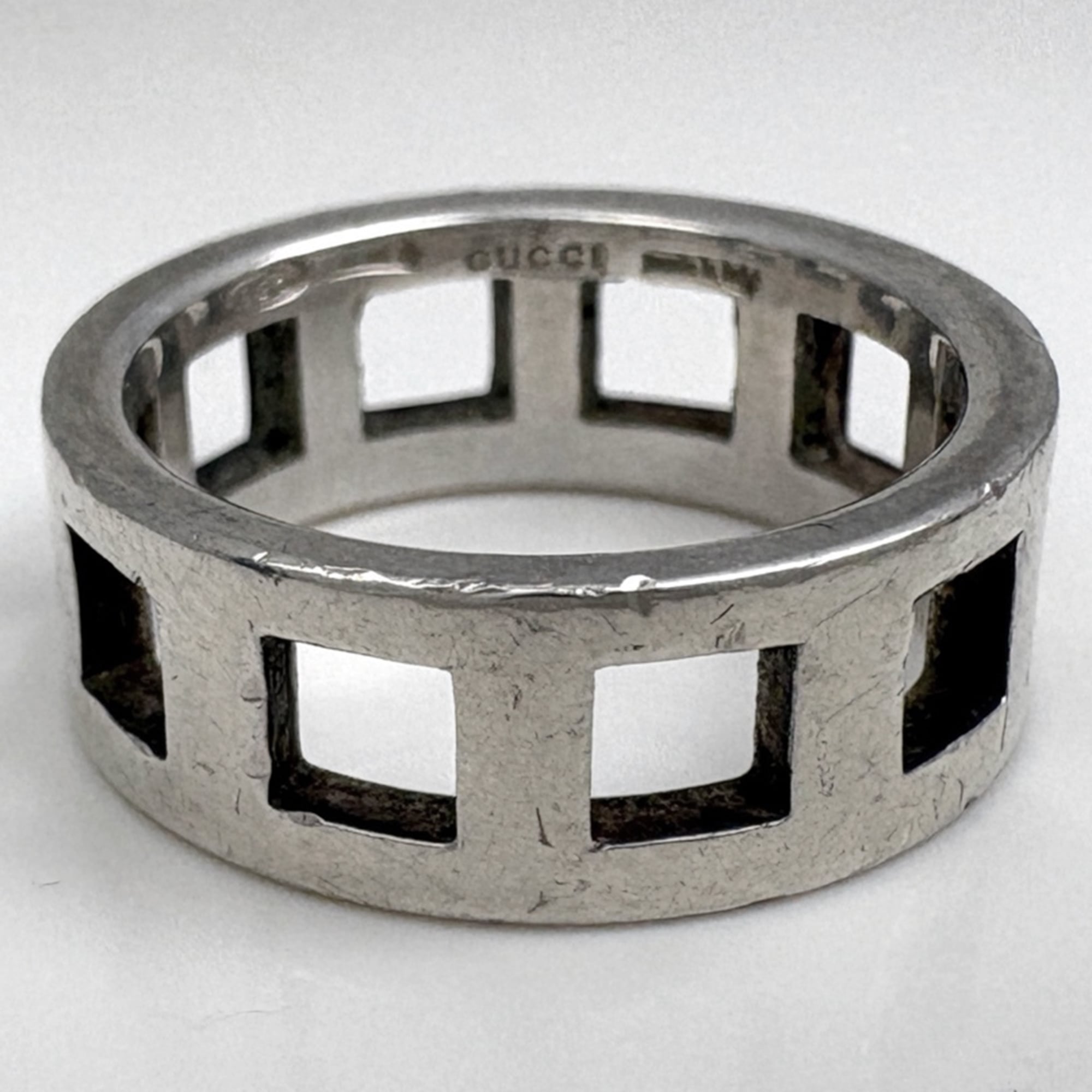 Gucci Silver 925 Band Ring (Pre-Owned)