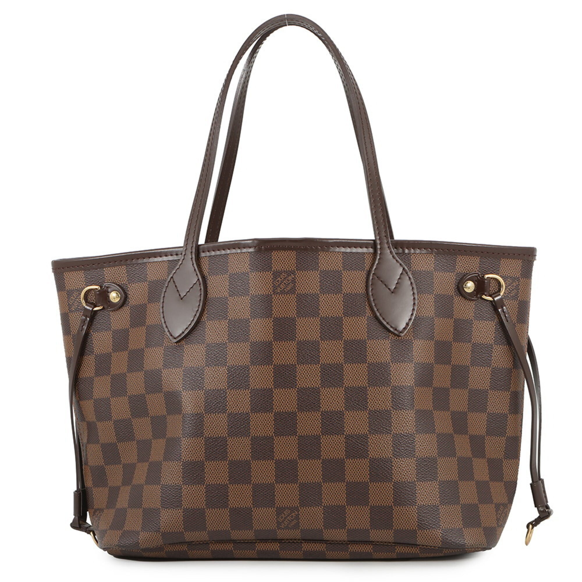 Louis Vuitton Damier Damier Canvas Ebene Red Color Handbag Tote Bag (Pre-Owned)