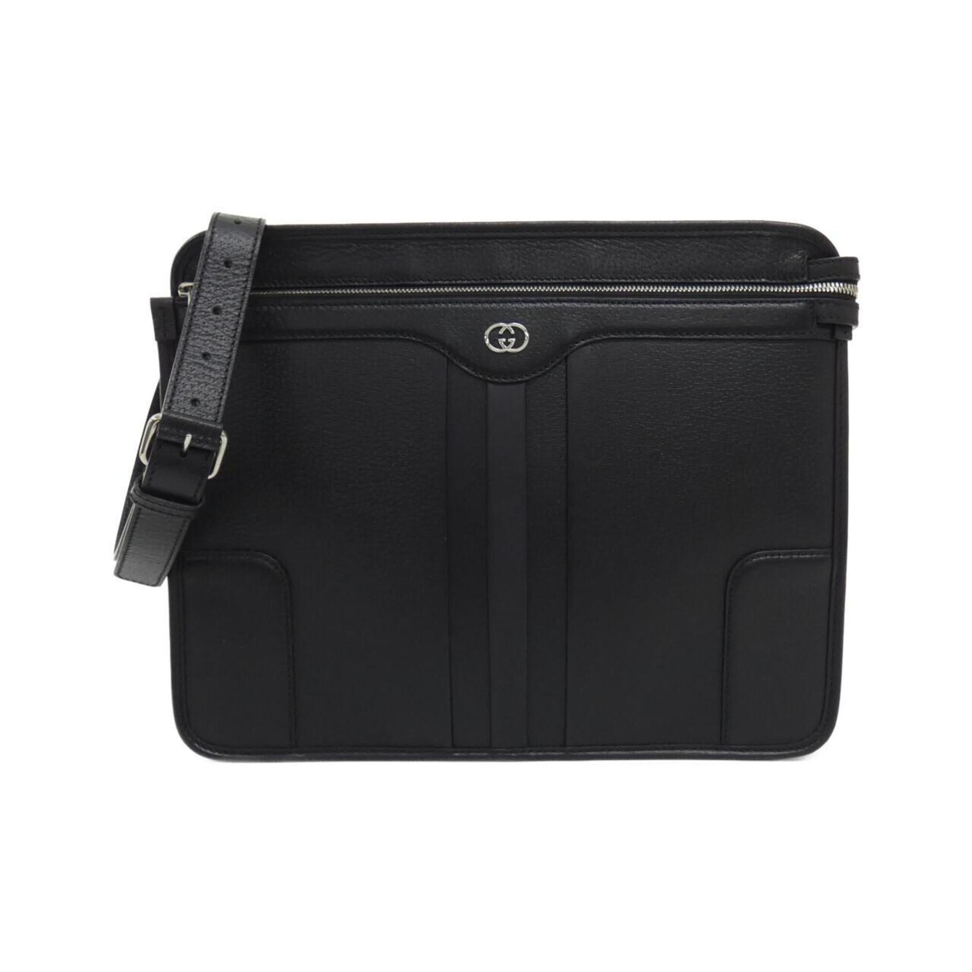 Gucci Black Leather Shoulder Bag (Pre-Owned)