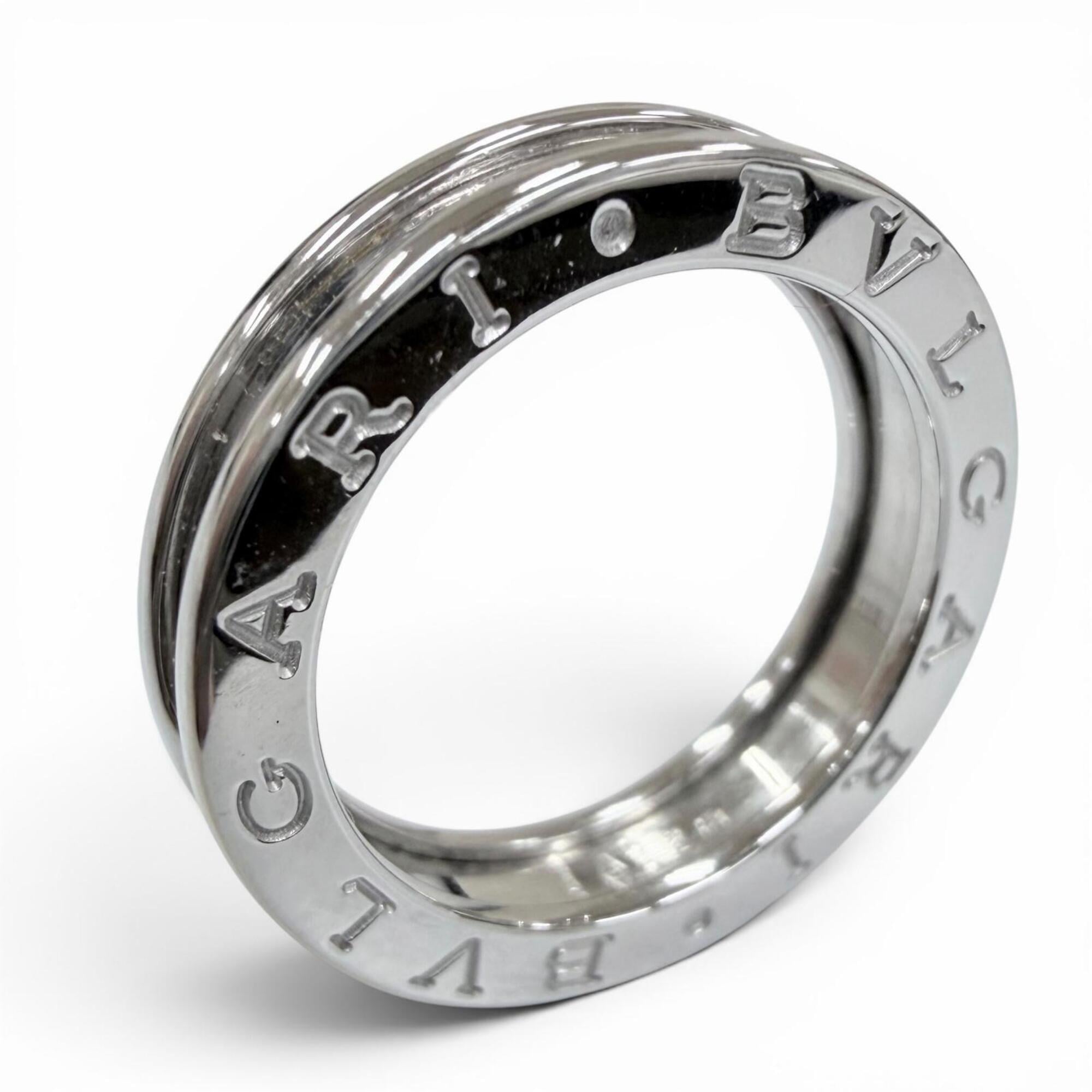 Bvlgari White Gold White Gold (18K) Band Ring (Pre-Owned)