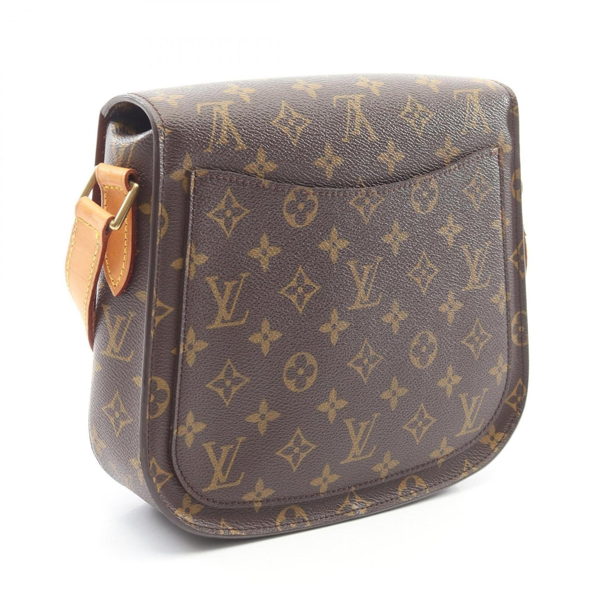 Louis Vuitton Brown Monogram Coated Canvas Leather Handbag Shoulder Bag (Pre-Owned)