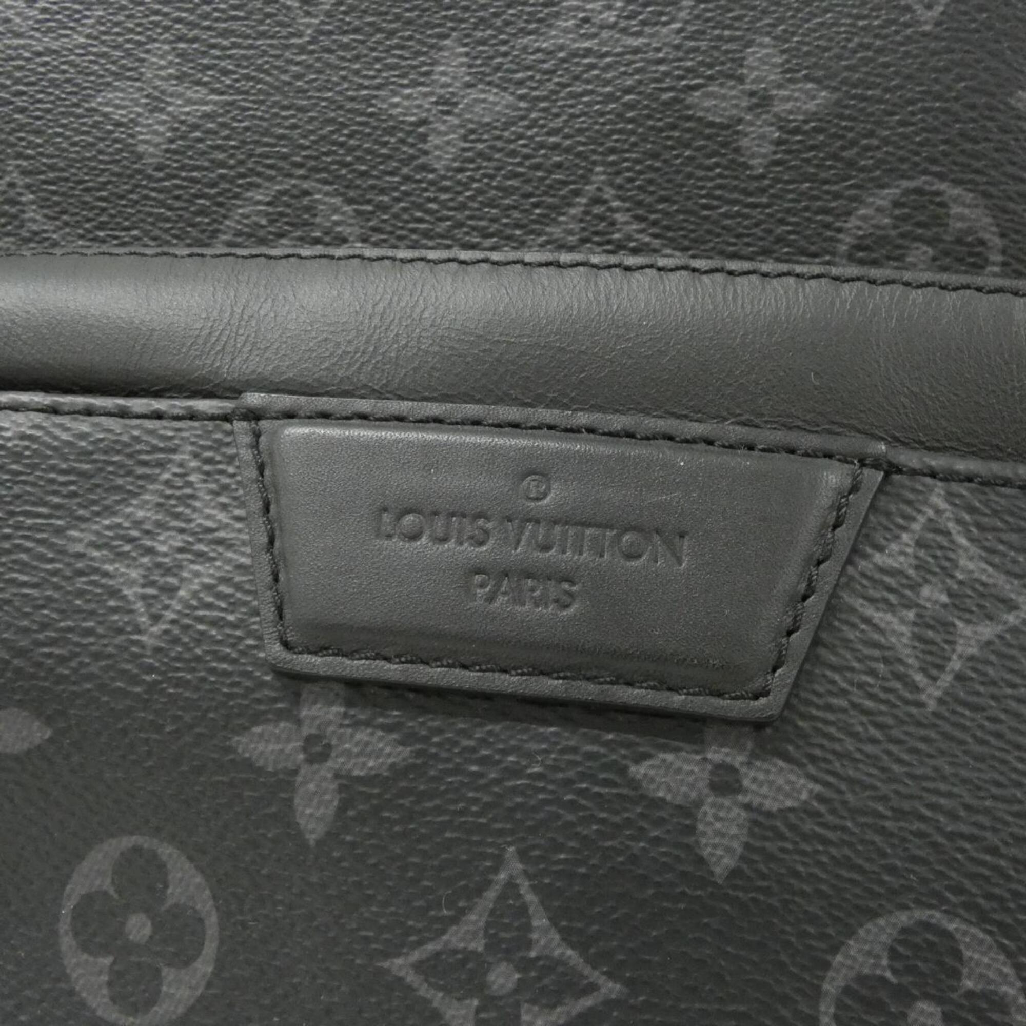 Louis Vuitton Black Coated Canvas Backpack (Pre-Owned)