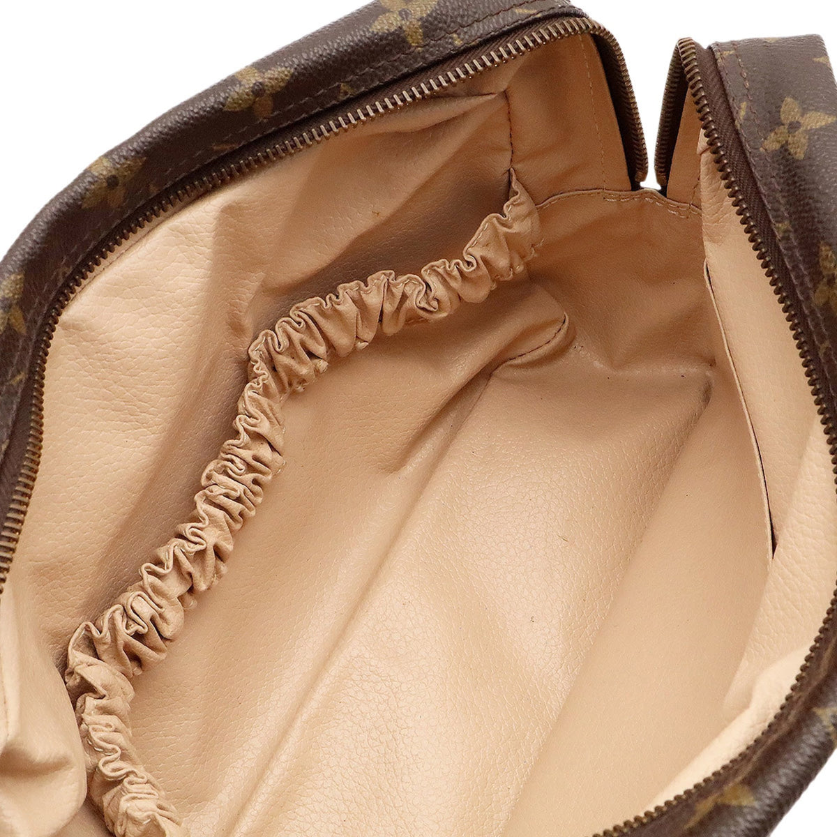 Louis Vuitton Brown Monogram Canvas Pvc Coated Canvas Clutch Bag Pouch (Pre-Owned)