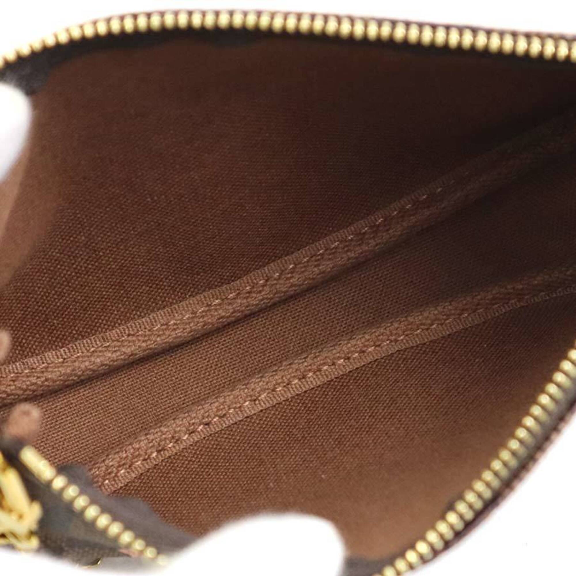 Louis Vuitton Brown Damier Canvas Multi-Color Damier Canvas Handbag Pochette Pouch Shoulder Bag (Pre-Owned)