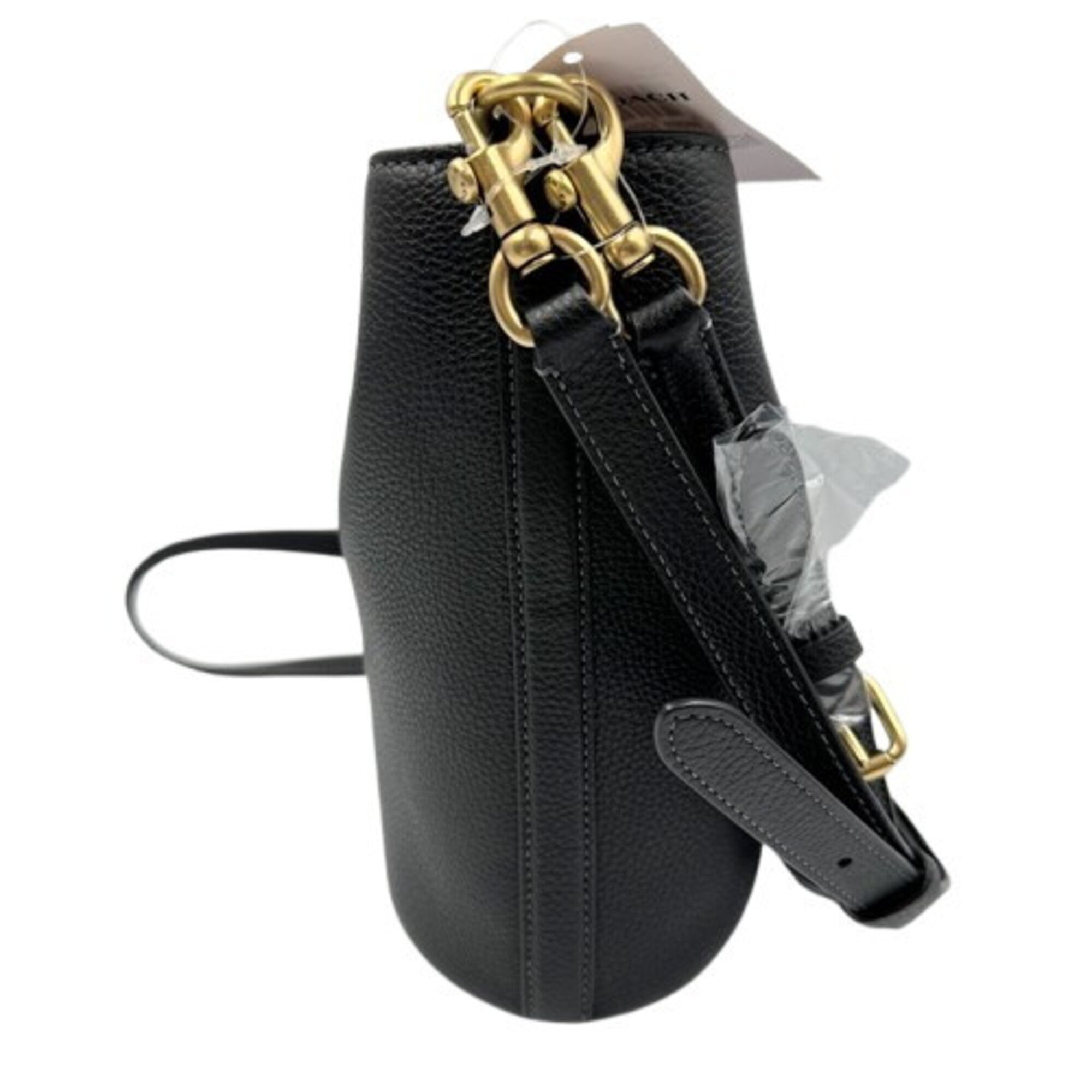 Coach Black Leather Shoulder Bag (Pre-Owned)